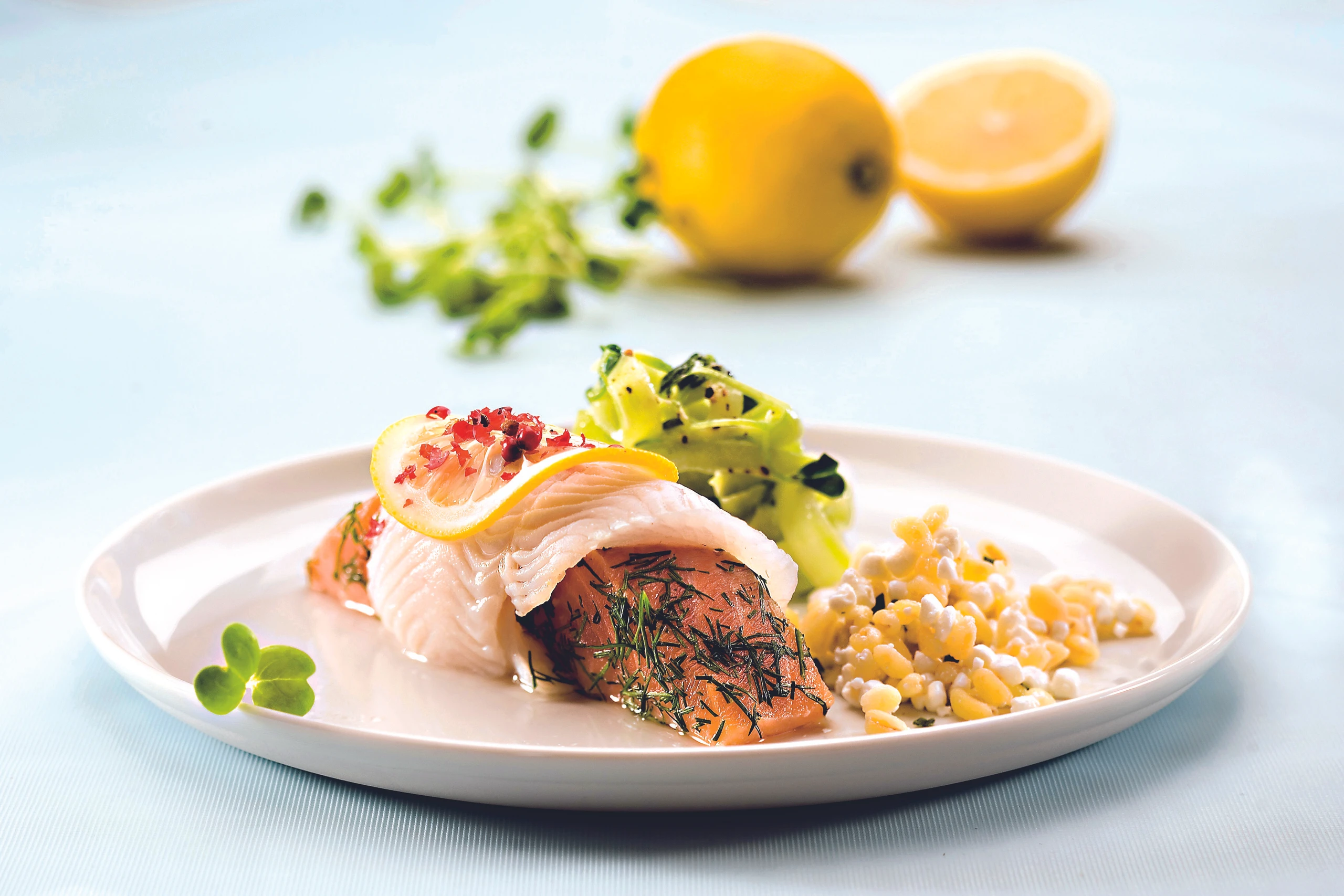 Schollen-Lachs-Röllchen