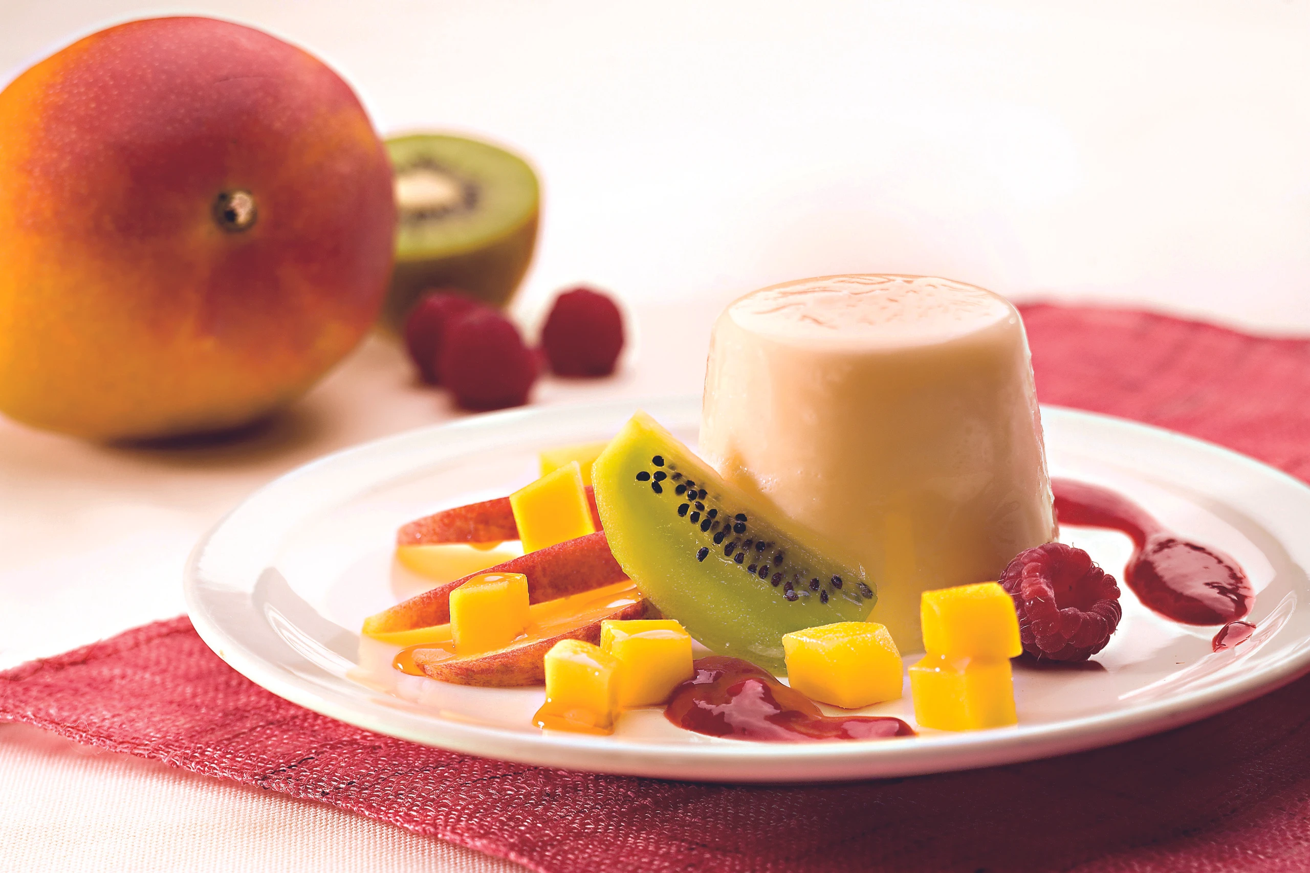 Pfirsich-Mango-Mousse