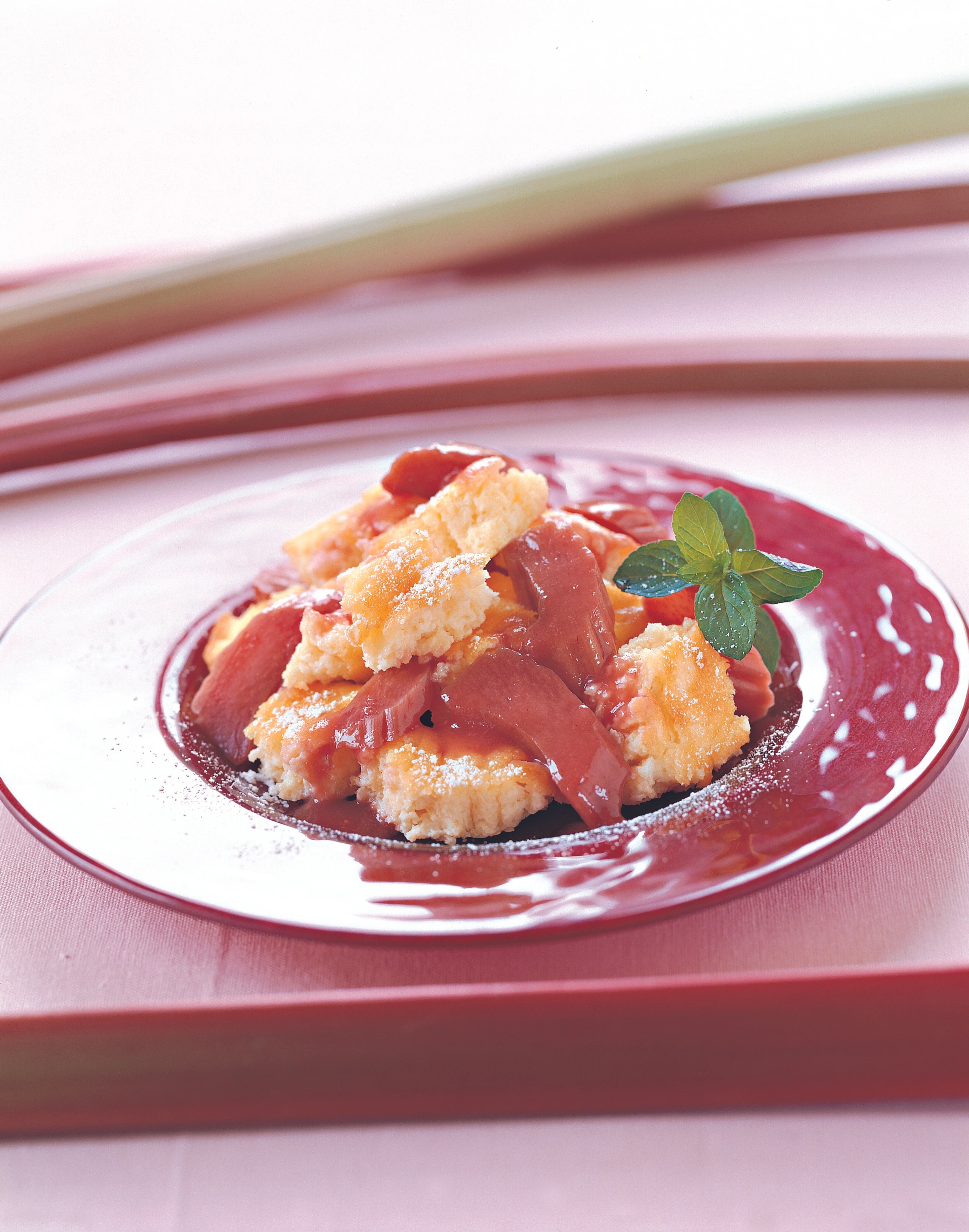 Topfenschmarren mit Rhabarber