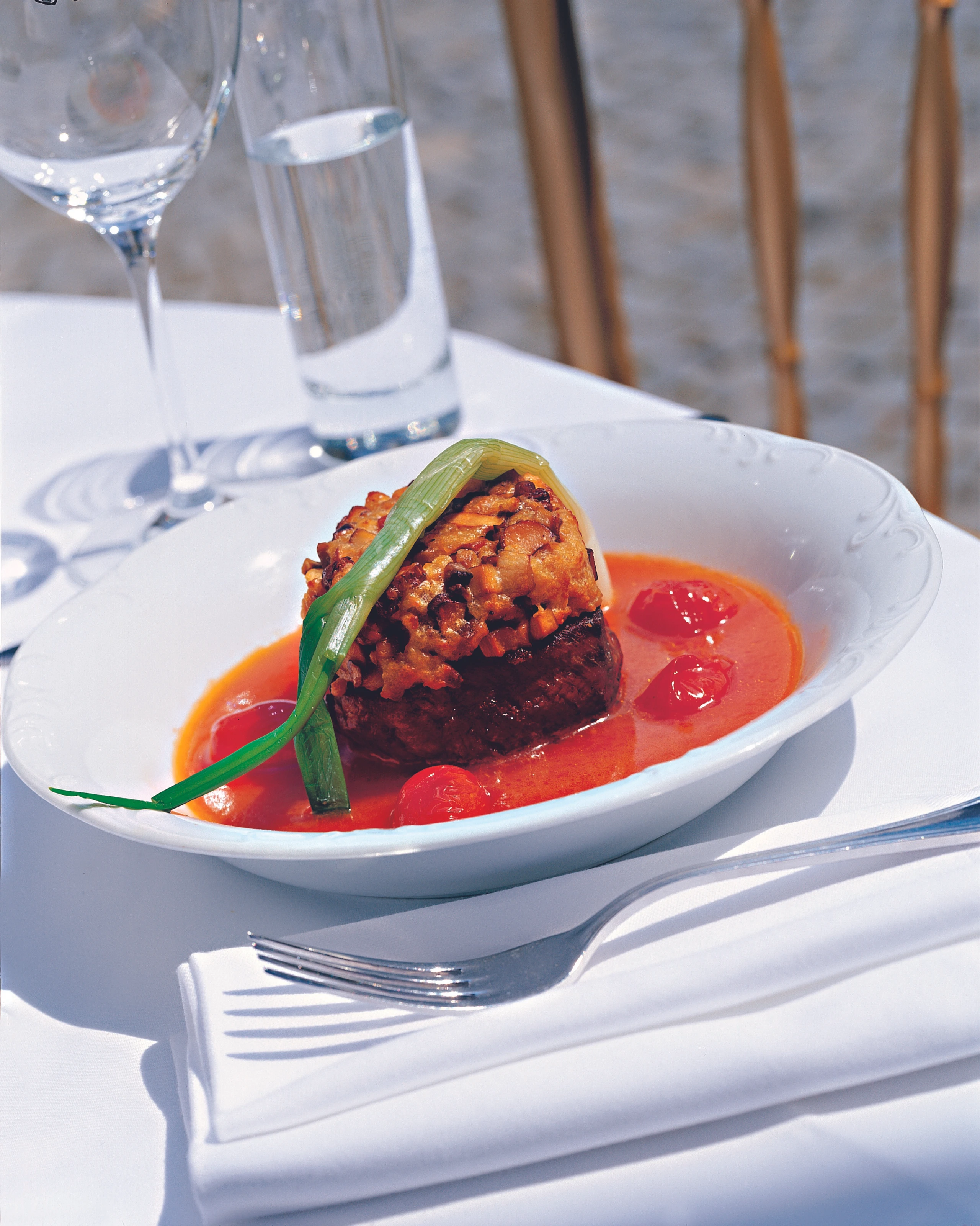 Steak mit Schwammerlkruste