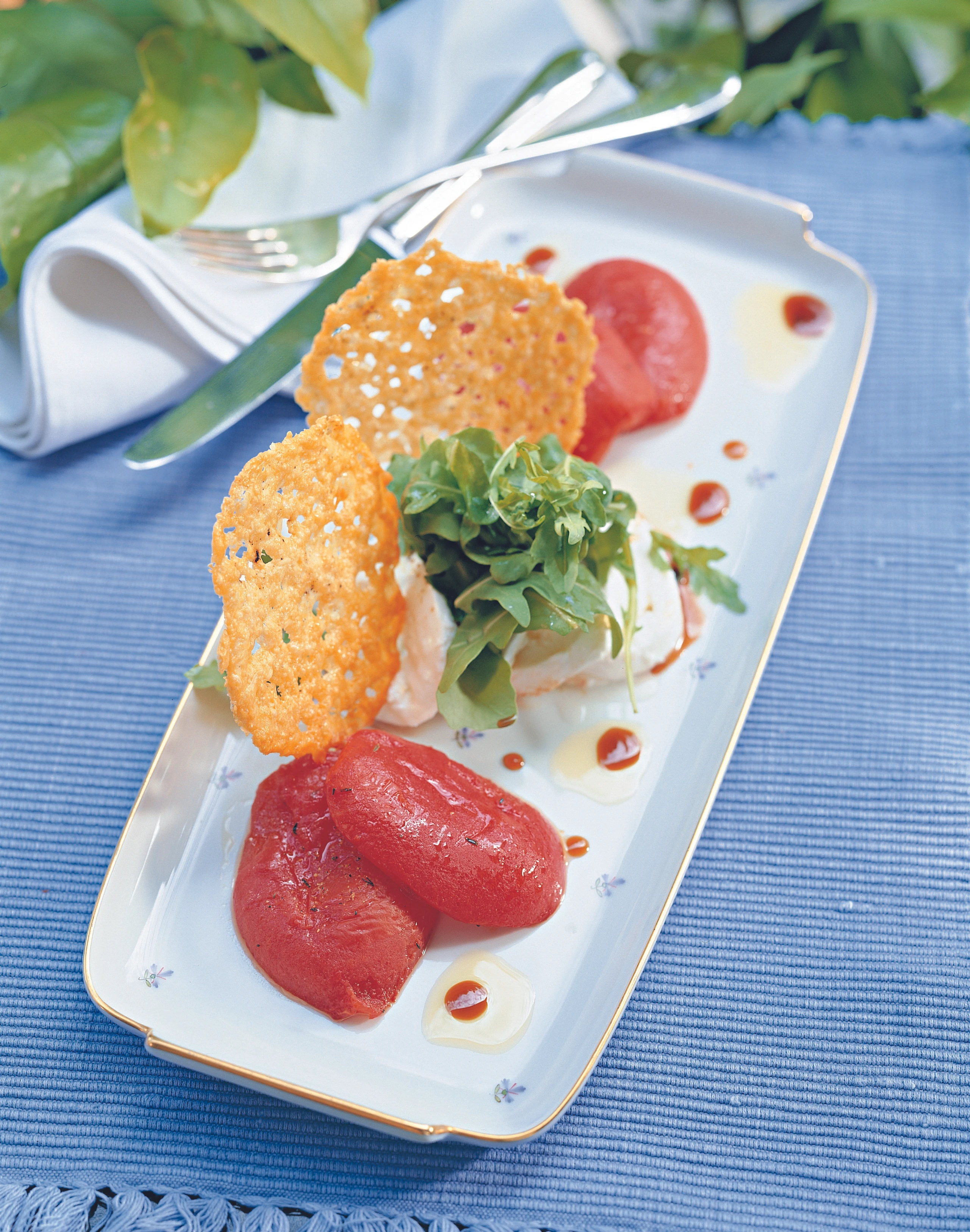 Paradeis-Confit mit Mozzarella