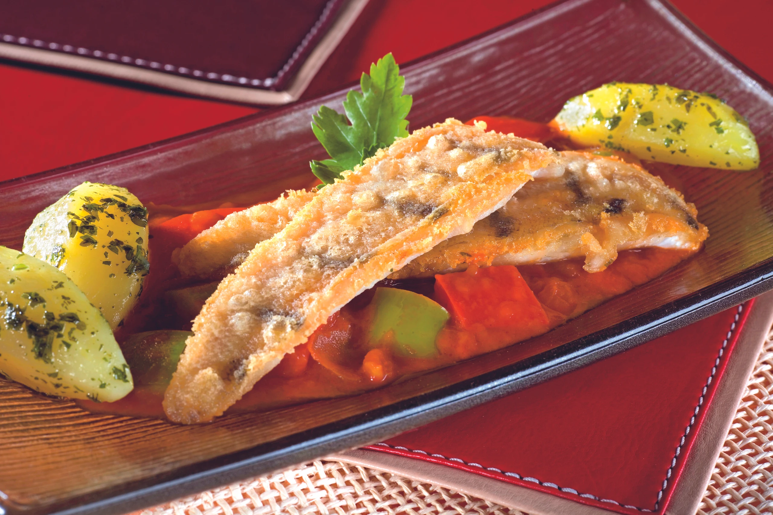 Zanderfilet mit Letschogemüse