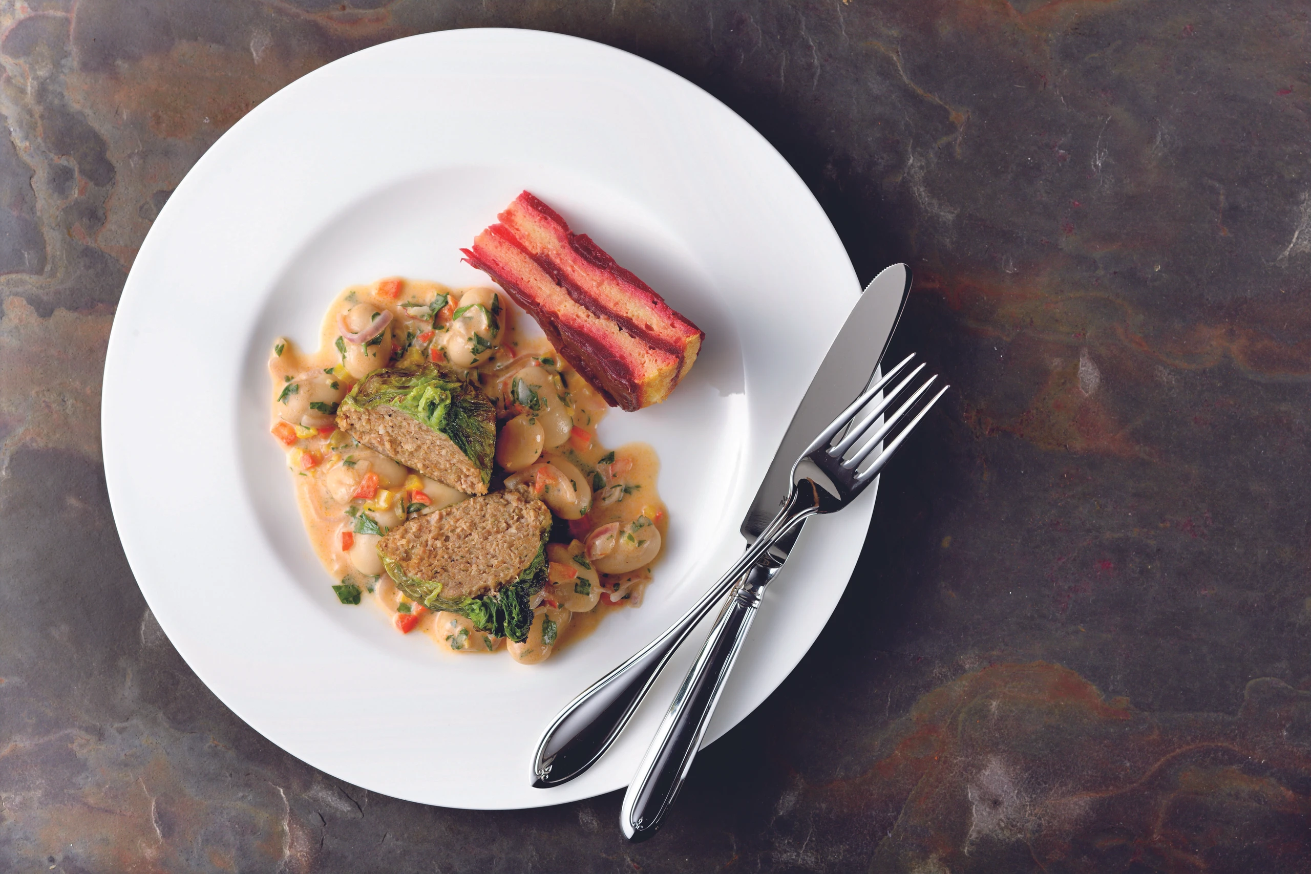 Kohlsäckchen mit Lamm