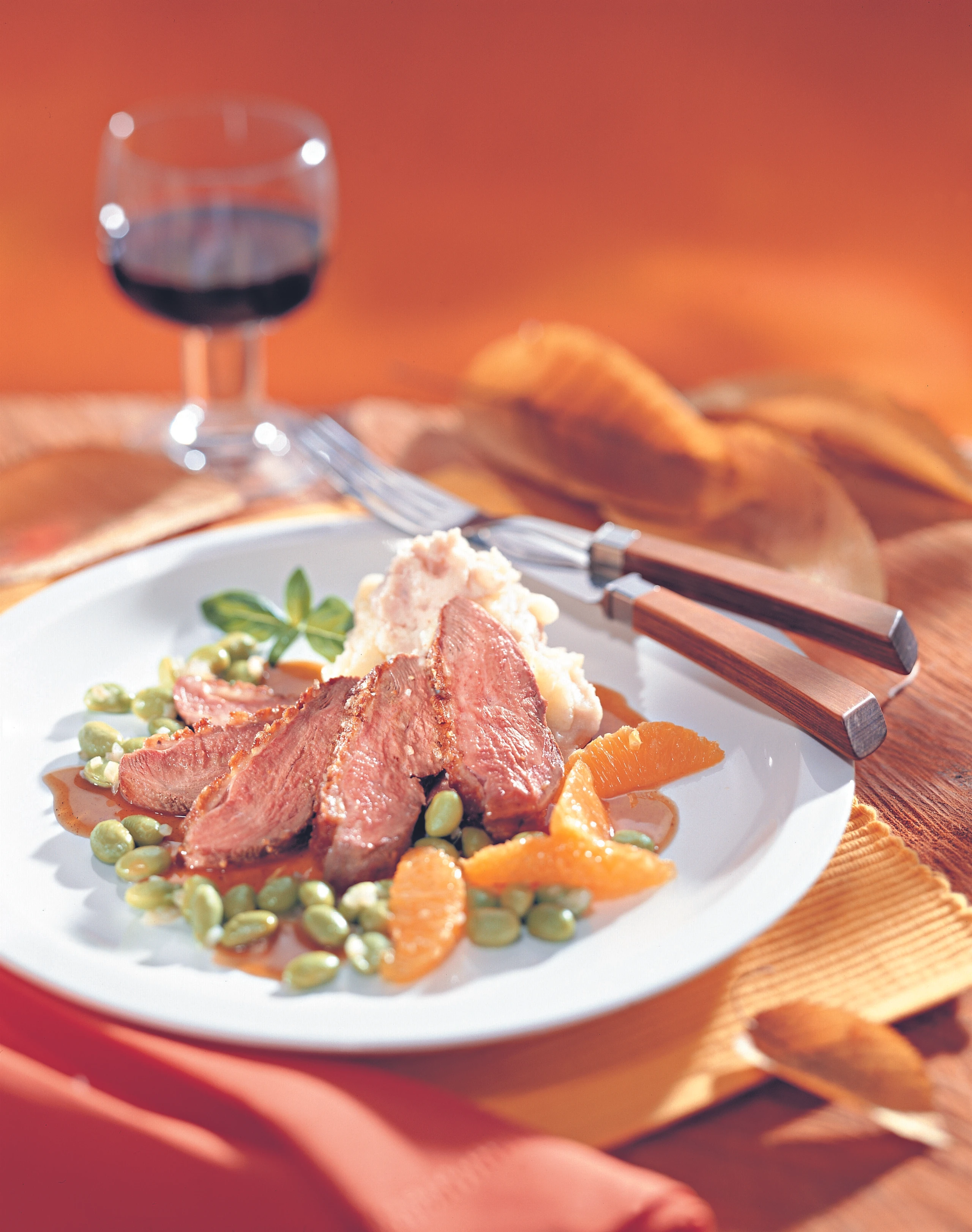 Entenbrustfilet mit Orangensauce