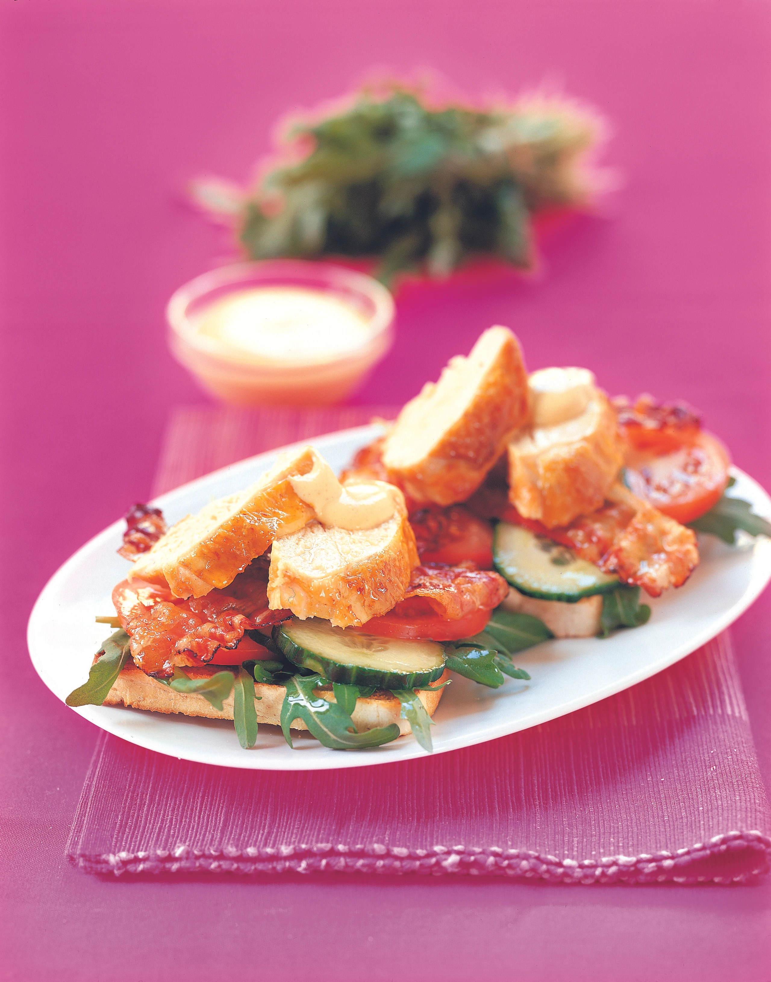 Toasts mit Hühnerbrustfilet