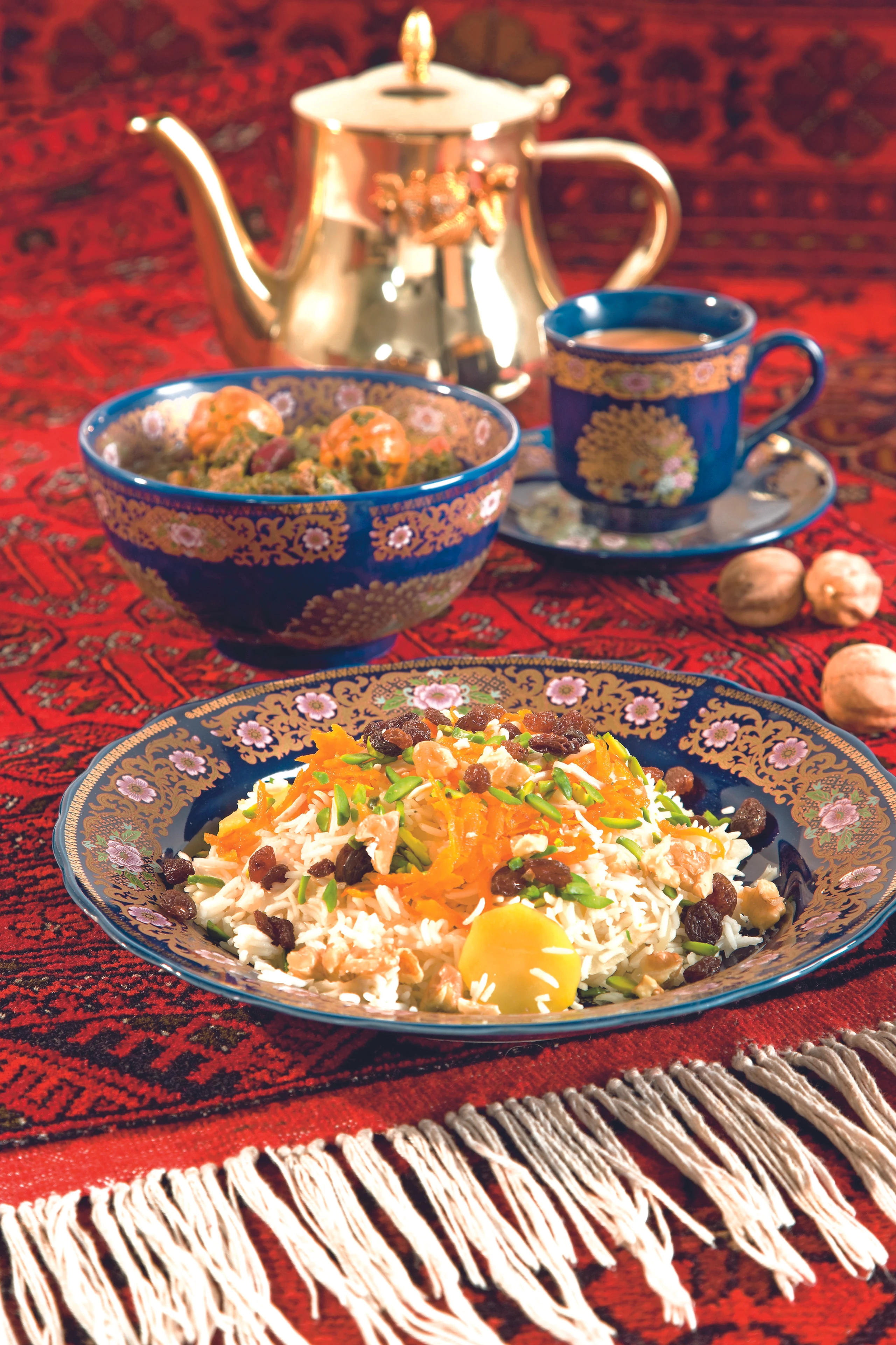 Rindfleisch-Eintopf mit Zitronen-Ghorme-Sabzi