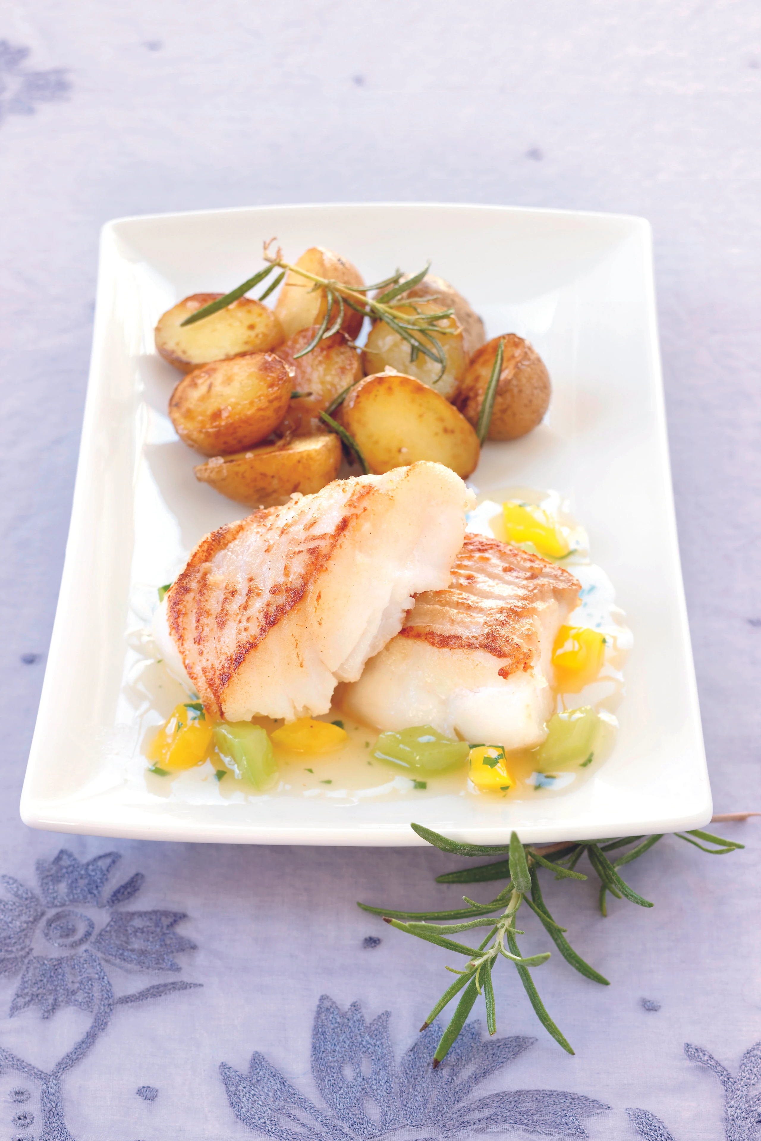 Kabeljaufilet mit Paprika