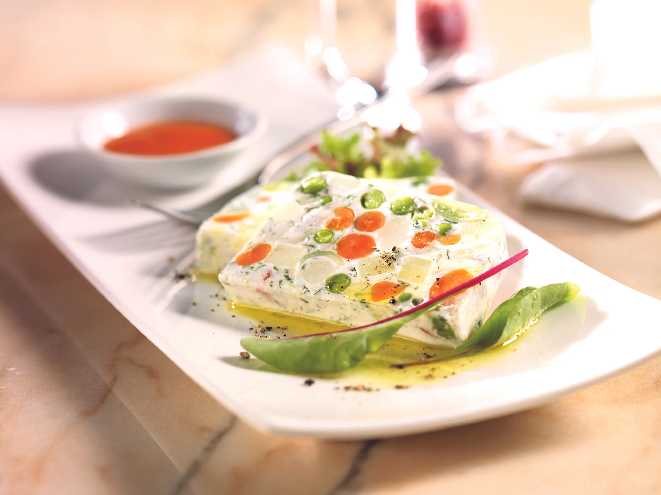 Gemüseterrine mit Karottensauce