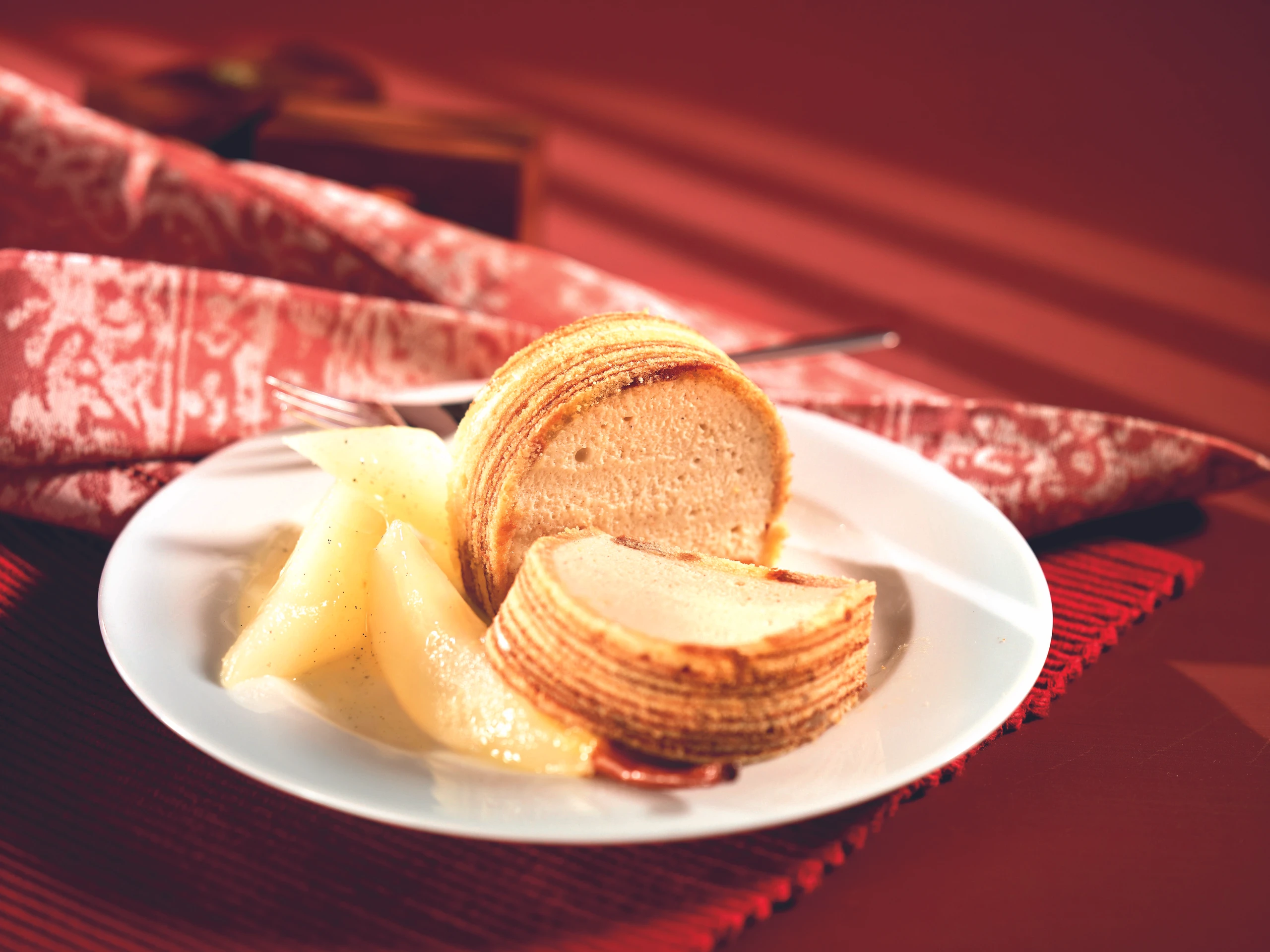 Baumkuchen-Terrine mit Lebkuchenmousse