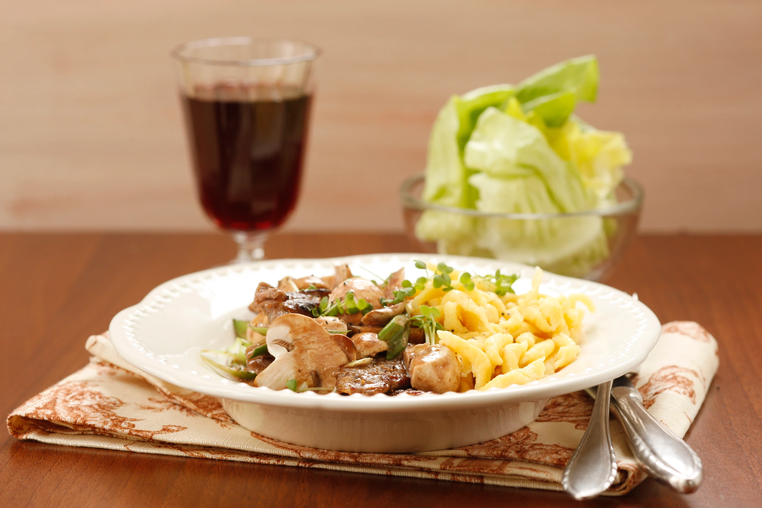 Rindsgeschnetzeltes mit Champignons