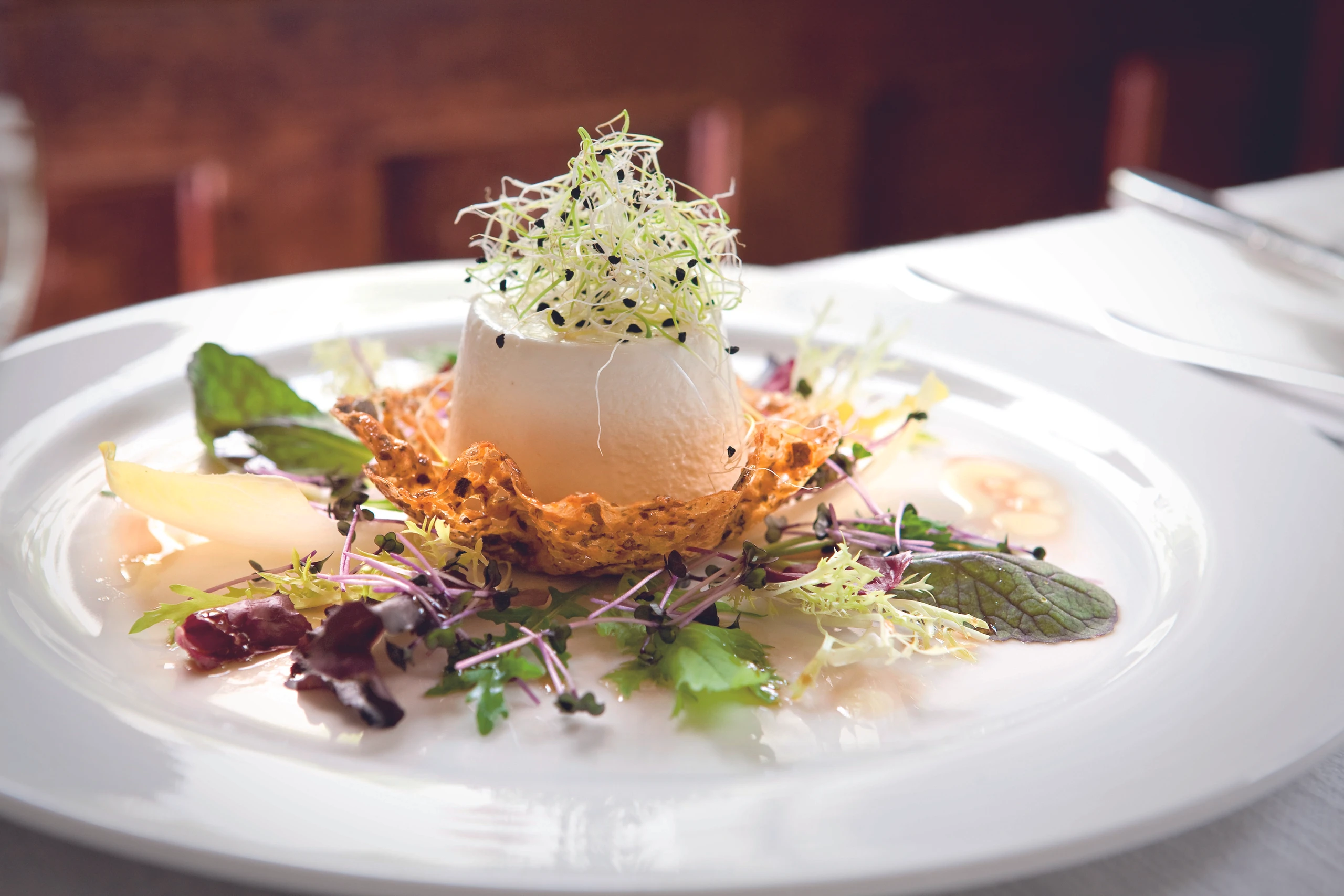 Ziegenkäse-Türmchen im Hippenschüsserl