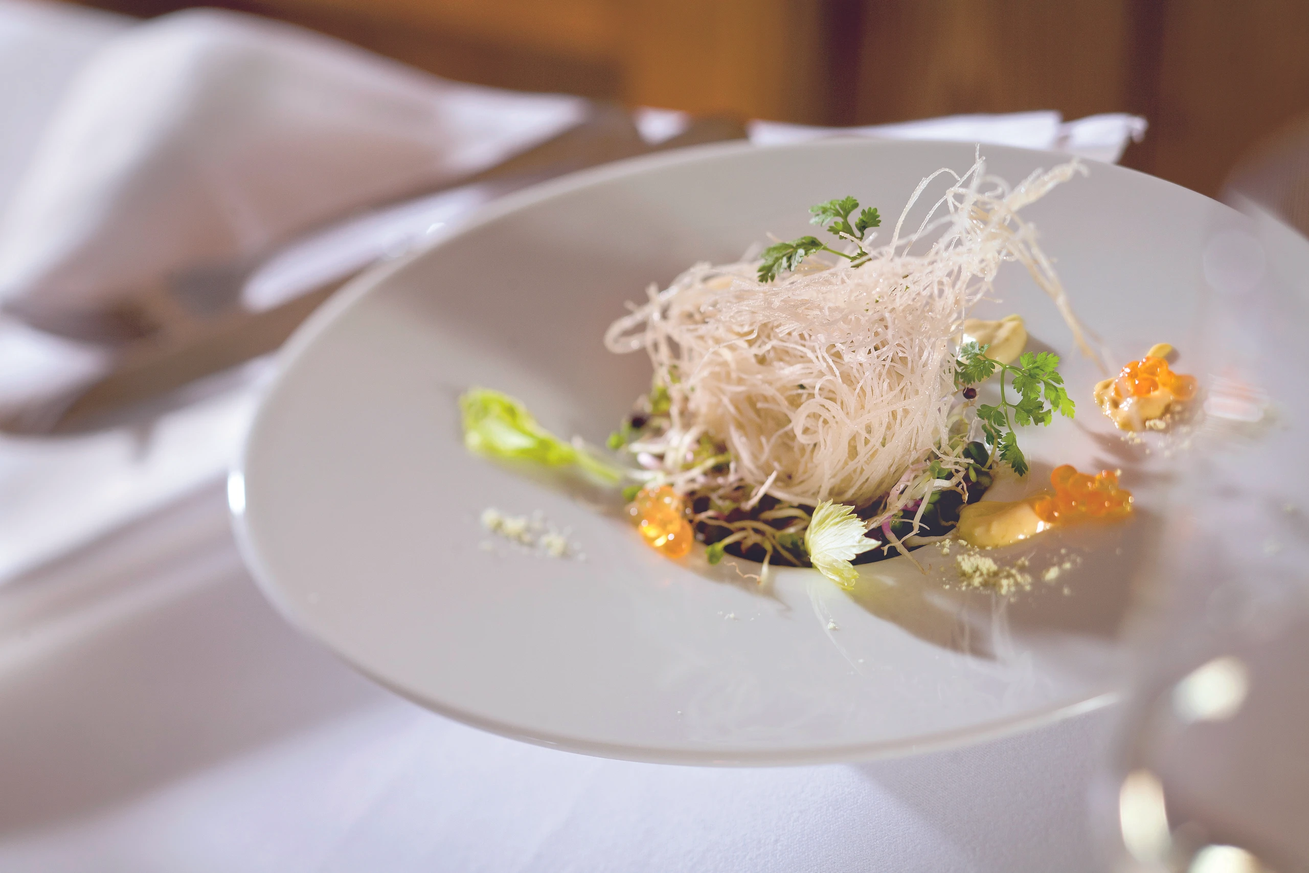 Forellenpralinen mit Krensauce