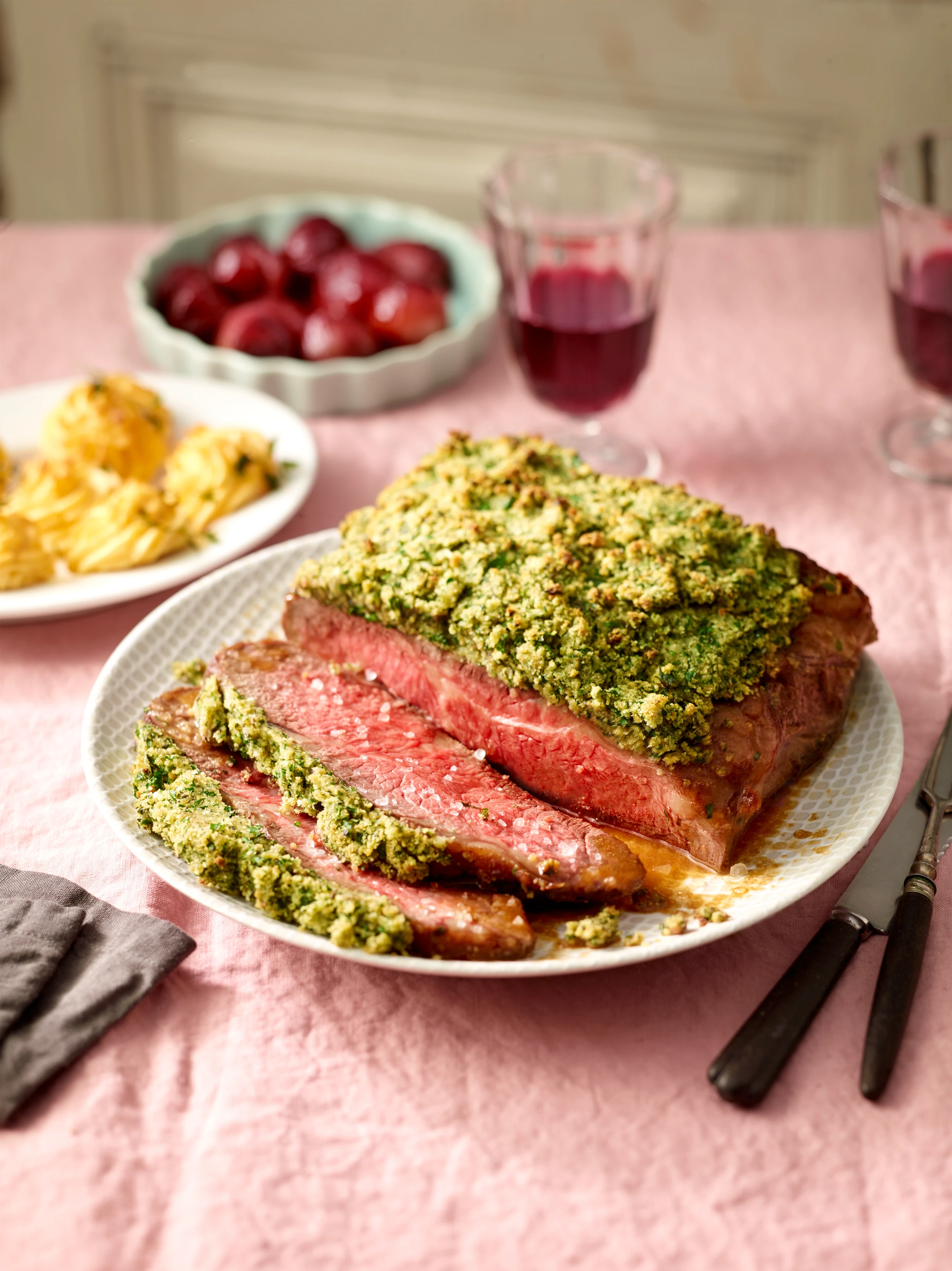 Roastbeef mit Kräuterkruste