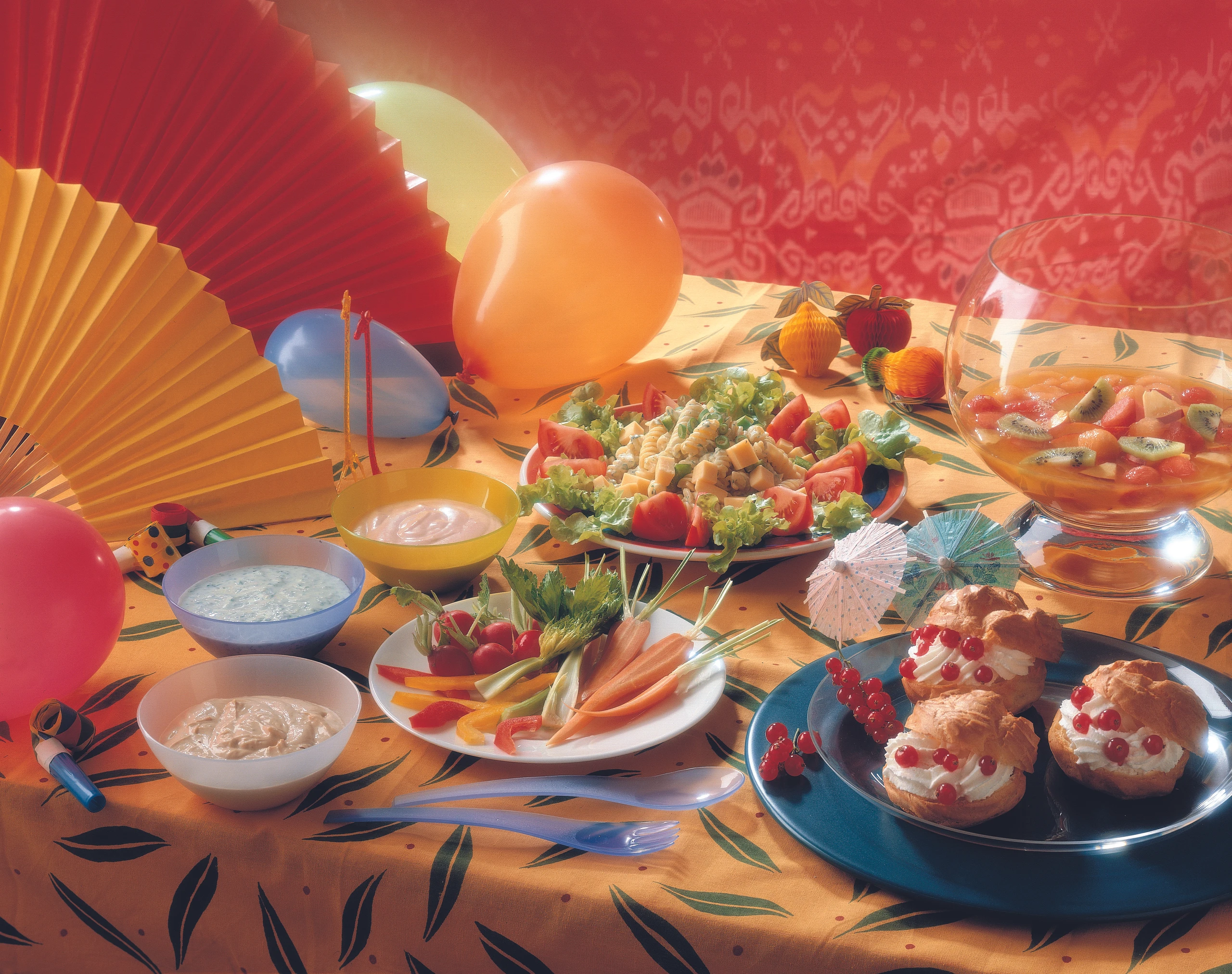 Vegetarischer Nudelsalat mit Joghurtdressing