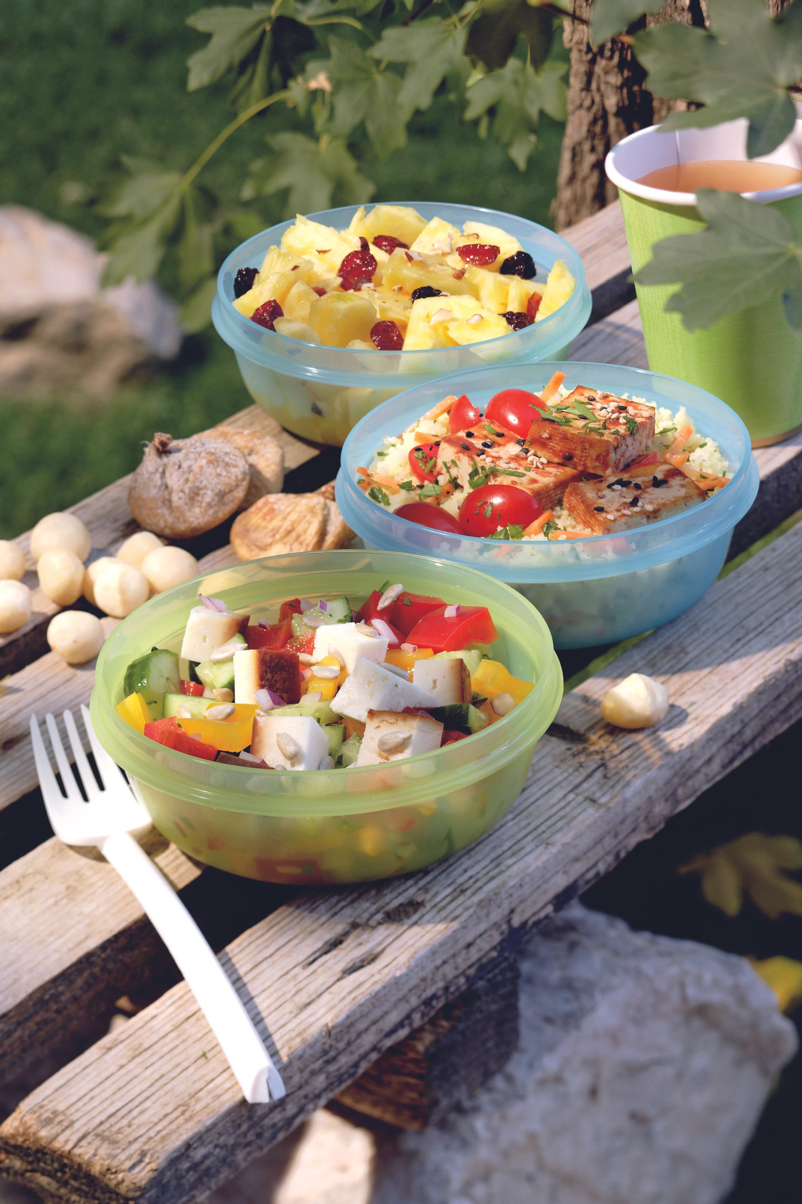 Couscous-Salat mit Tofu