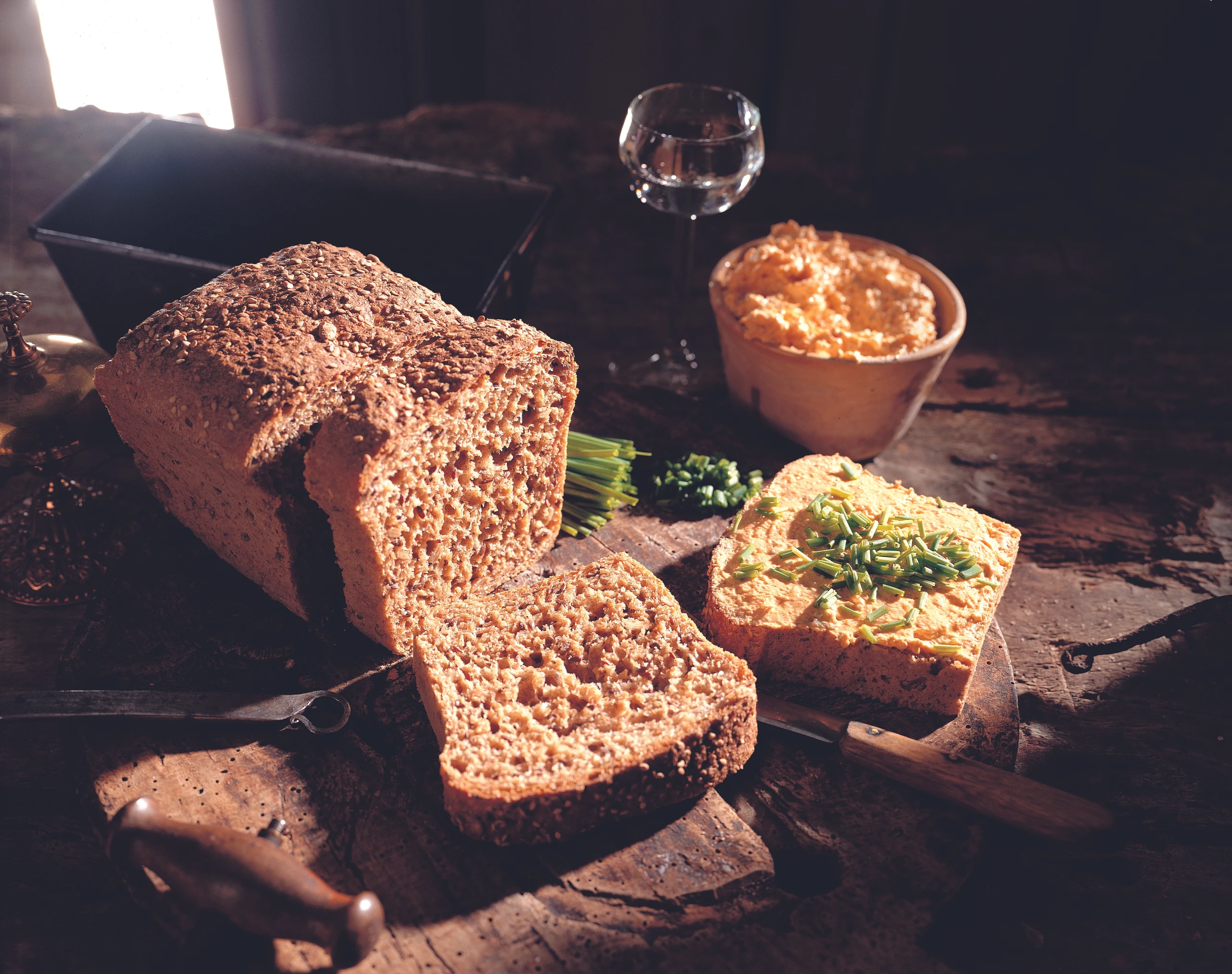 Frisch gebackenes Dinkelbrot