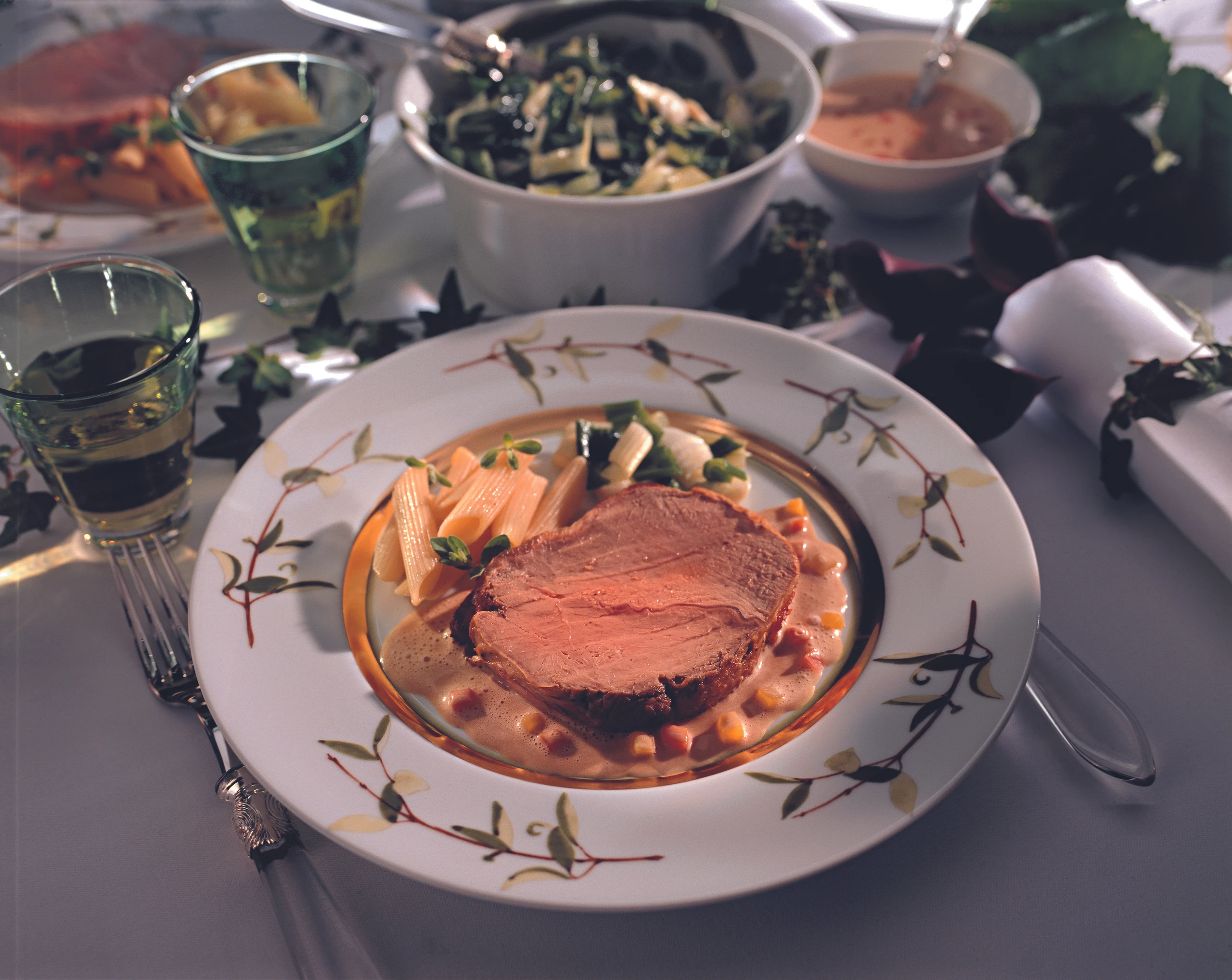 Kalbsbraten mit Gemüse-Sauce