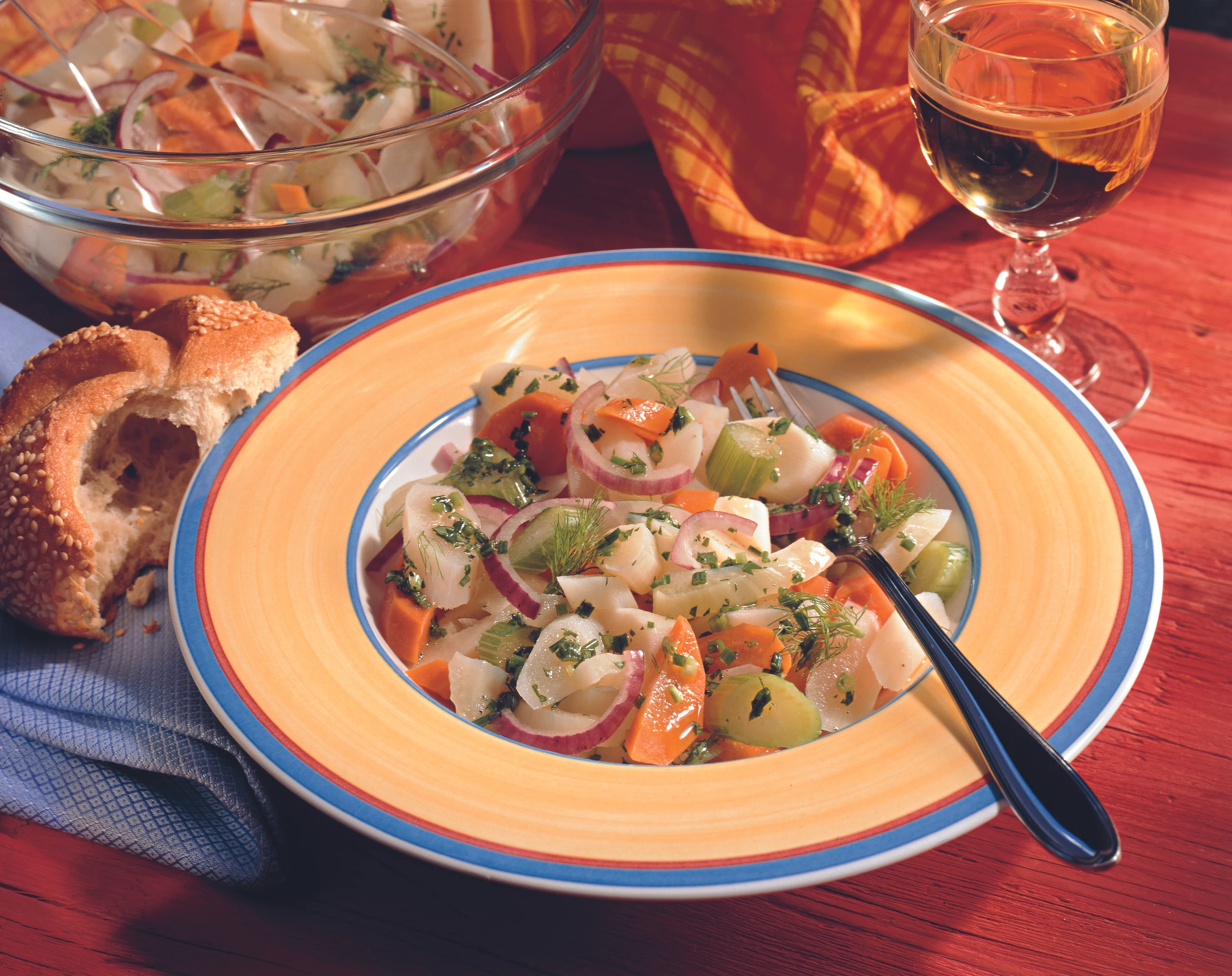 Schwarzwurzel-Fenchel-Karotten-Salat