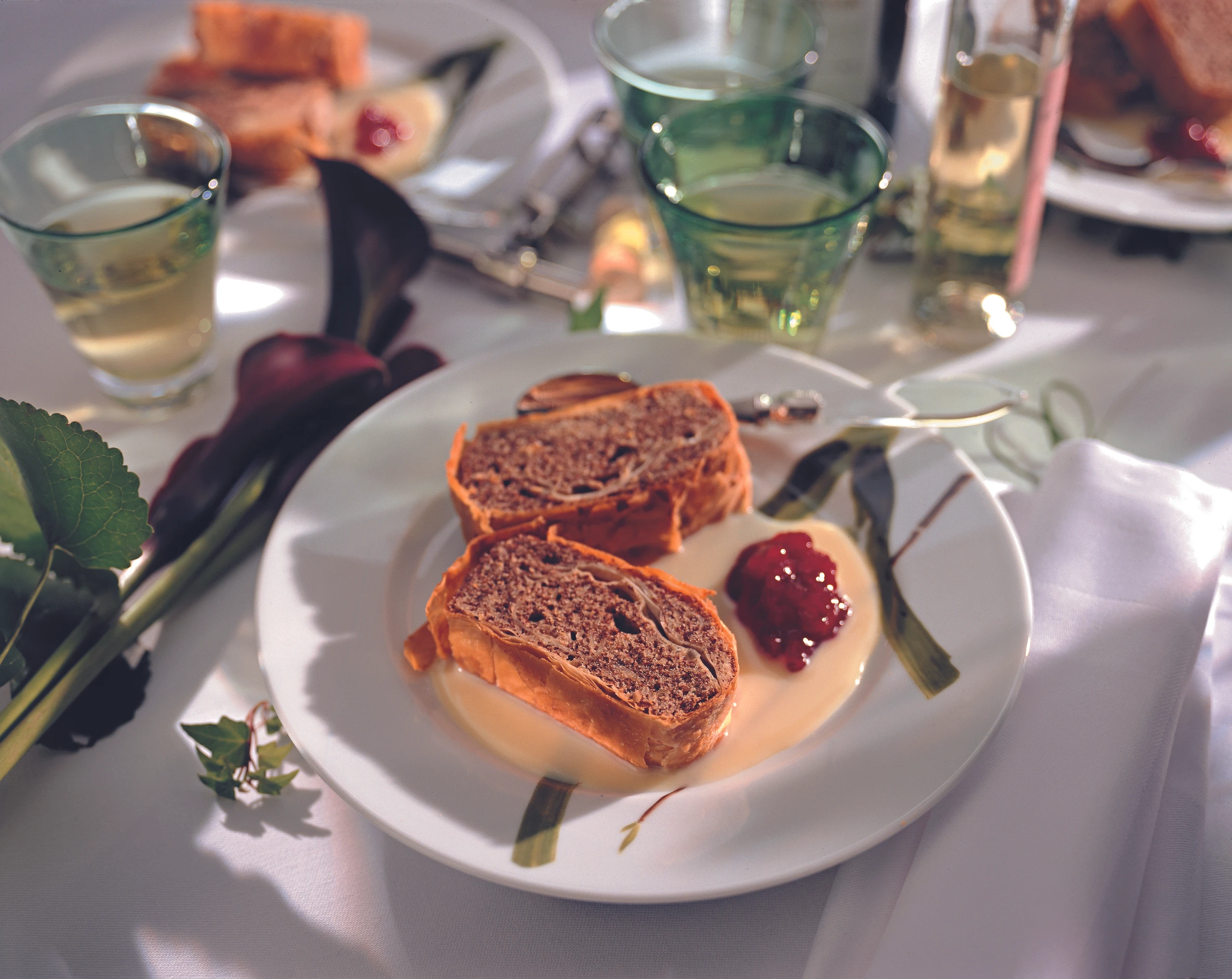 Schokolade-Mandel-Strudel