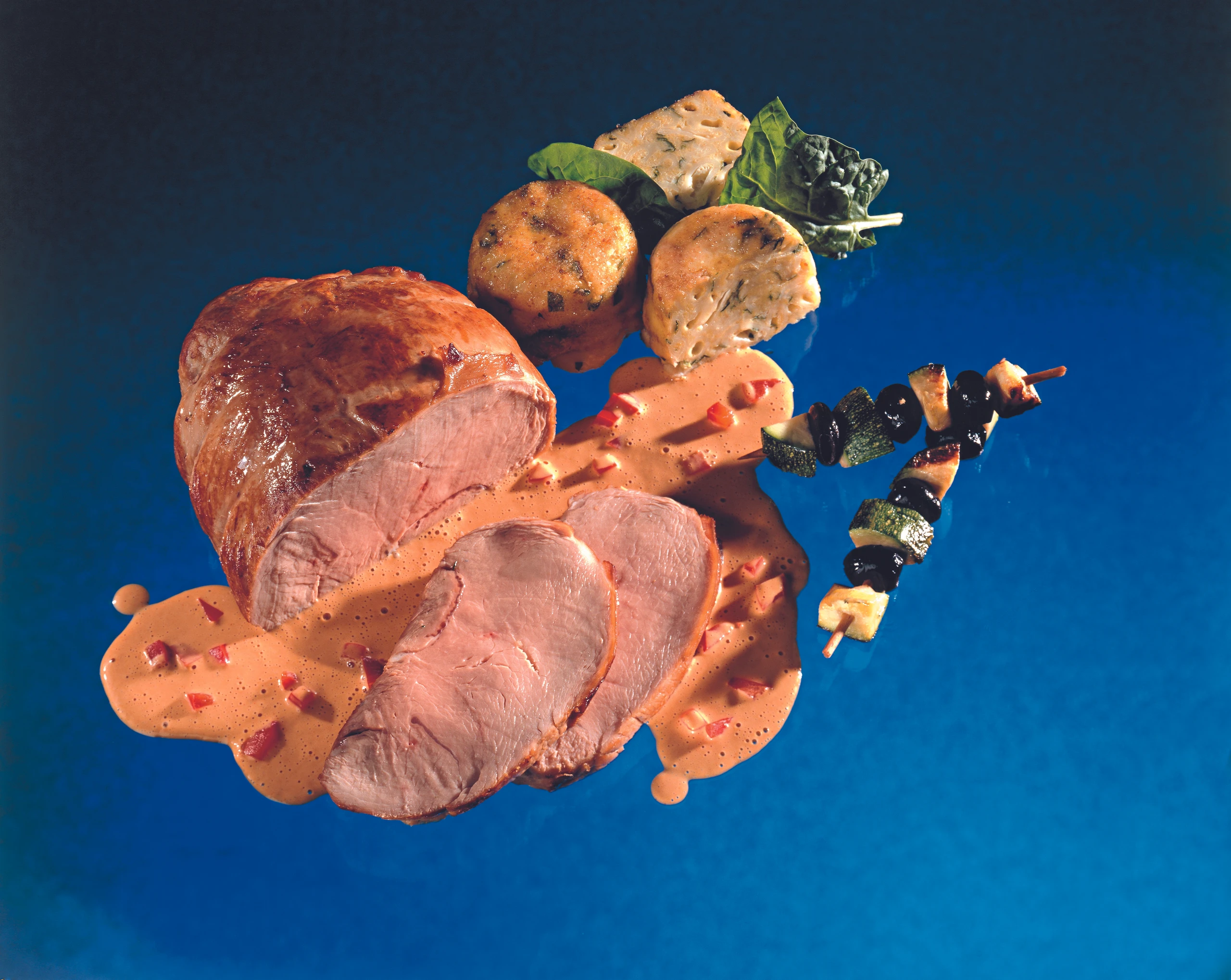 Kalbsbraten mit Paprikasauce