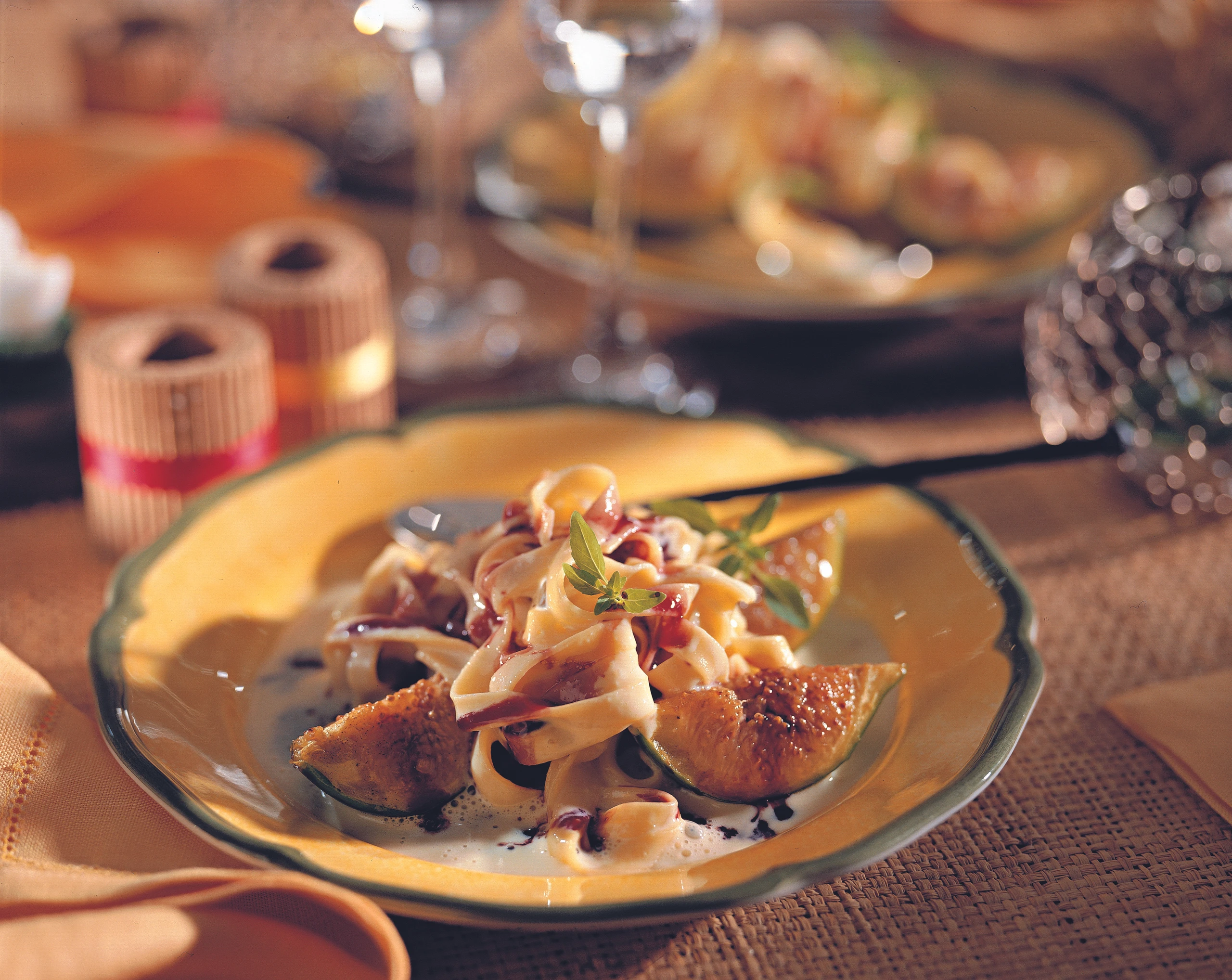 Vanille-Nudeln mit Feigen