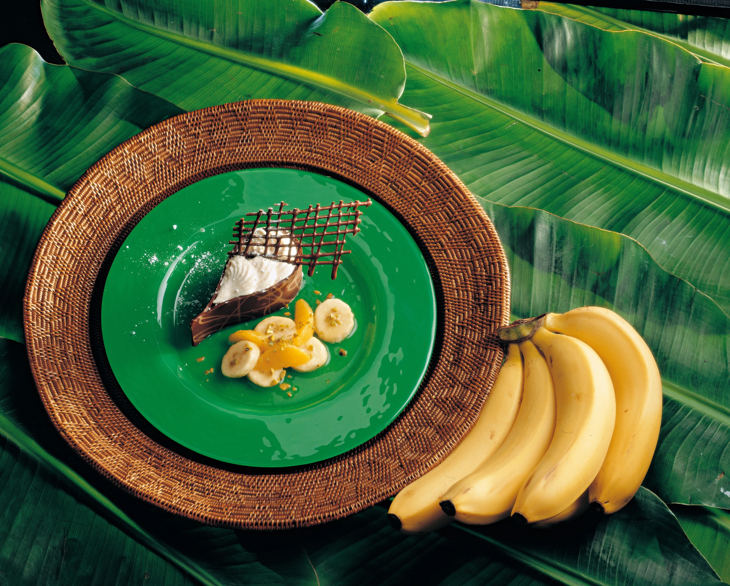 Bananen-Parfait mit Schokotropfen