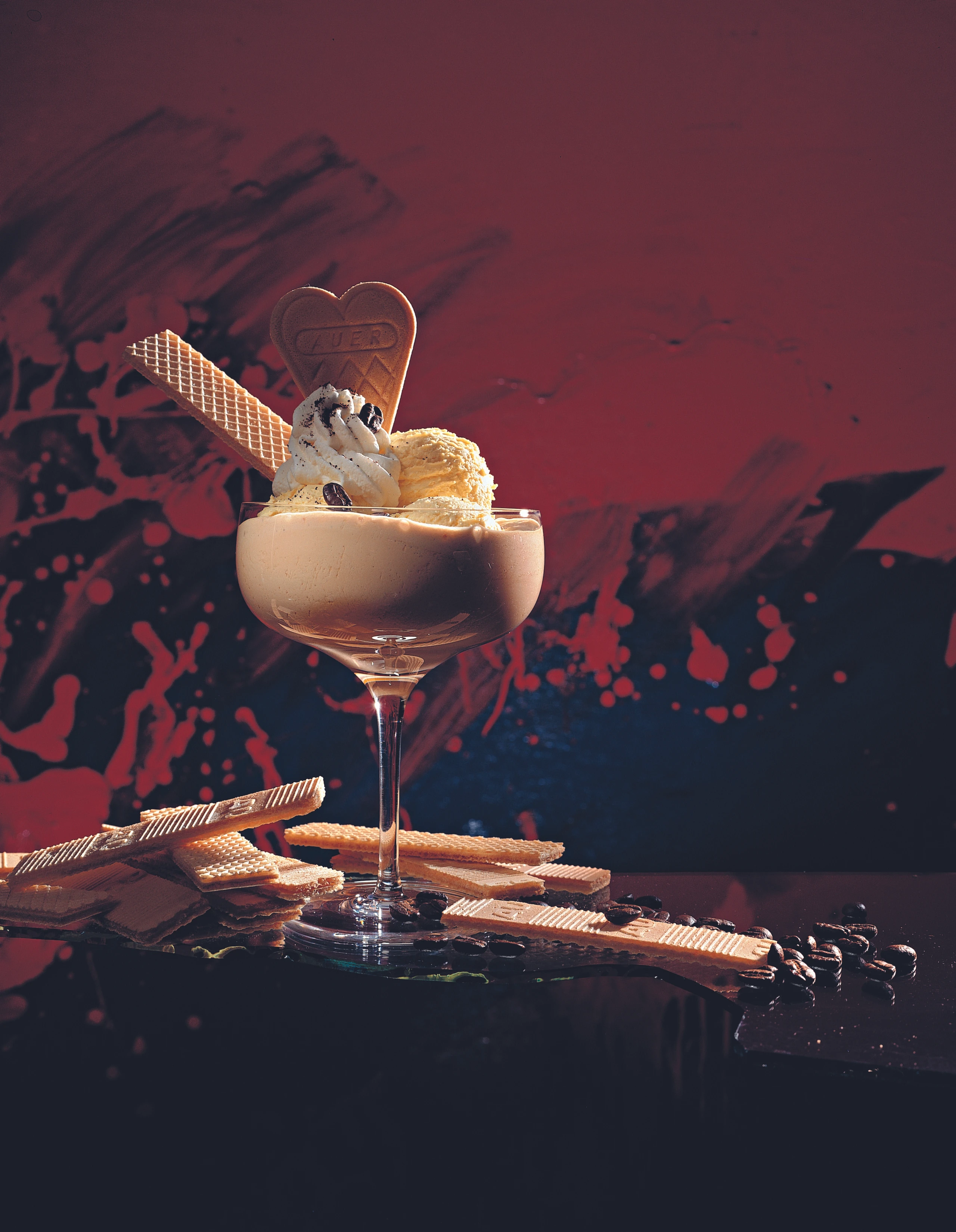 Kaffeecreme mit Vanilleeis