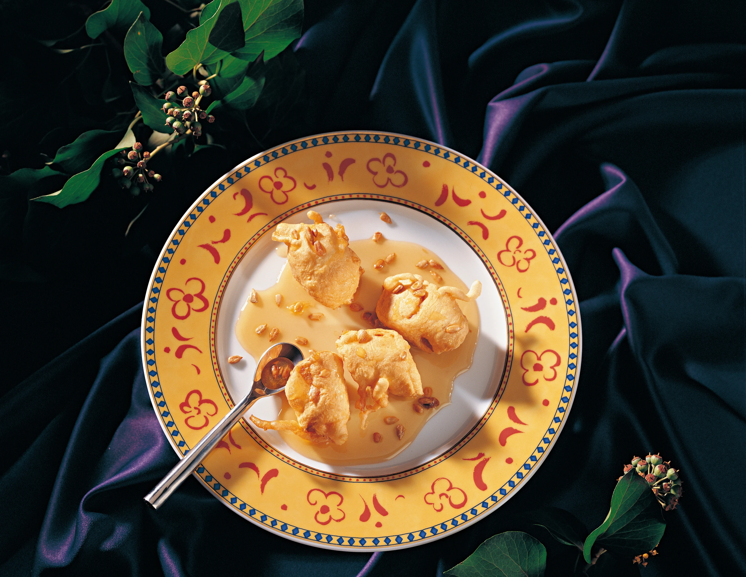 Gebackene Bananen mit Honigsauce