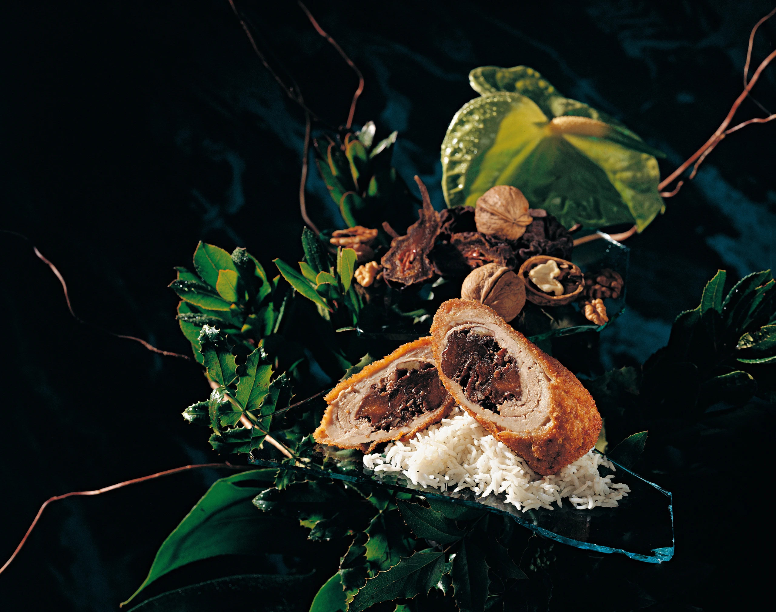 Schweinsrouladen mit Kletzenfülle