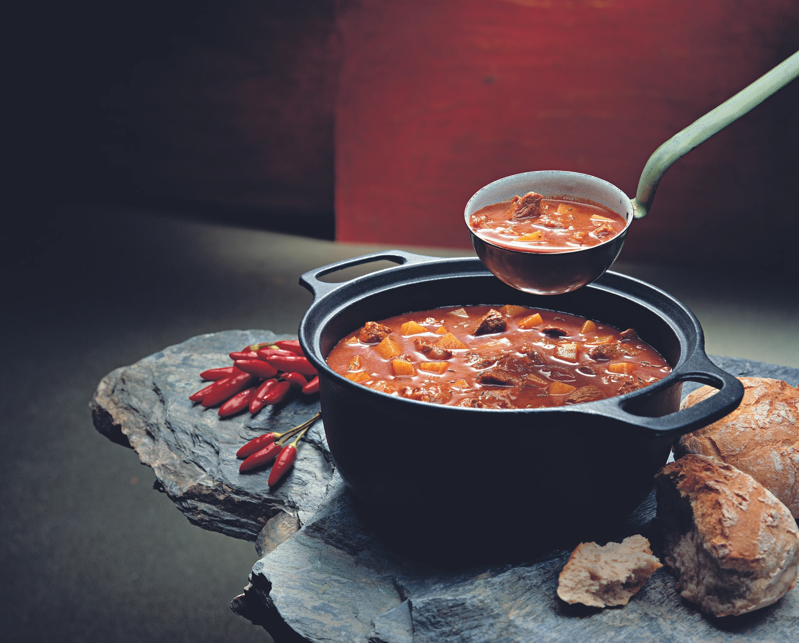 Gulaschsuppe mit Rindfleisch