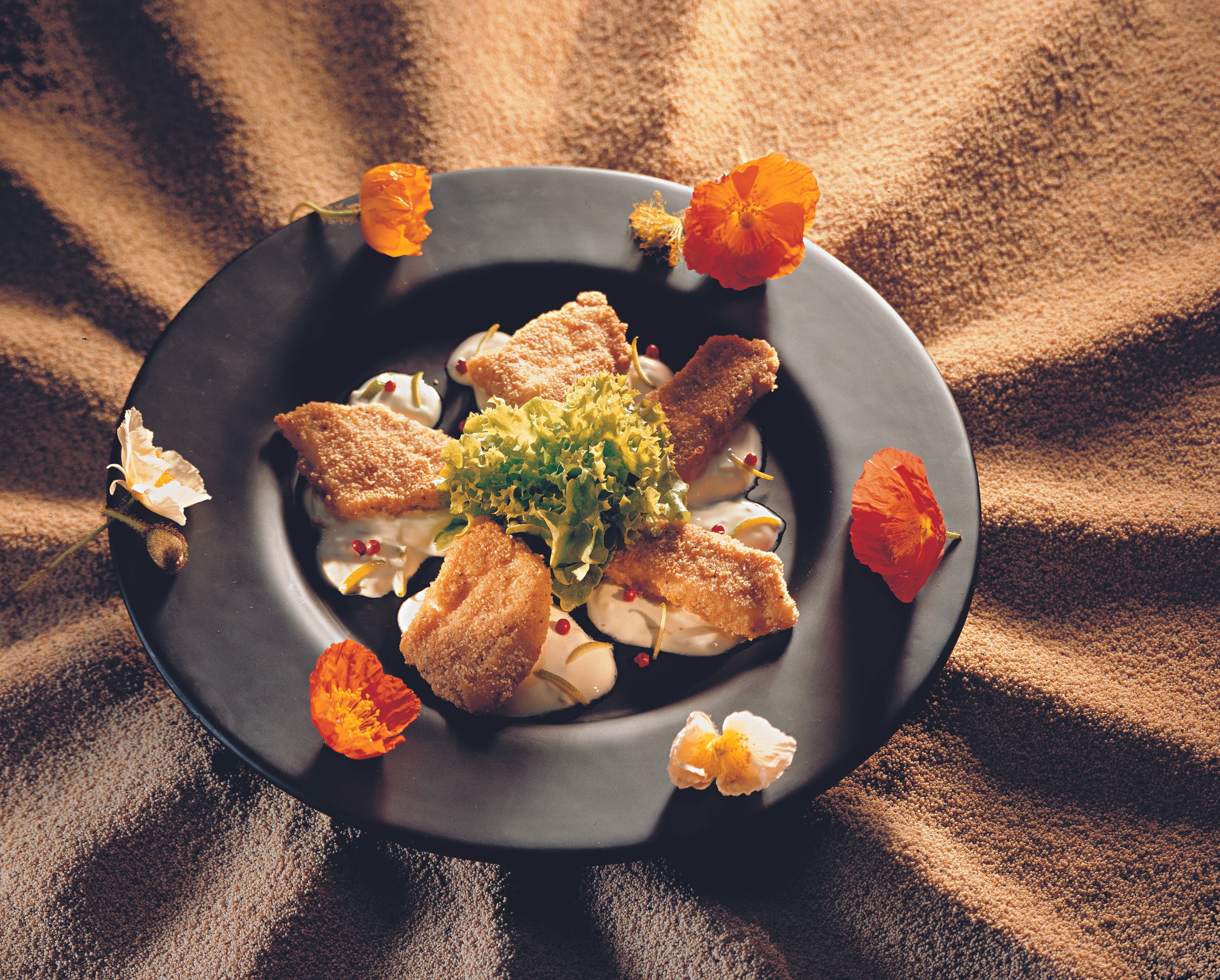 Schollenfilets in Mohnpanier