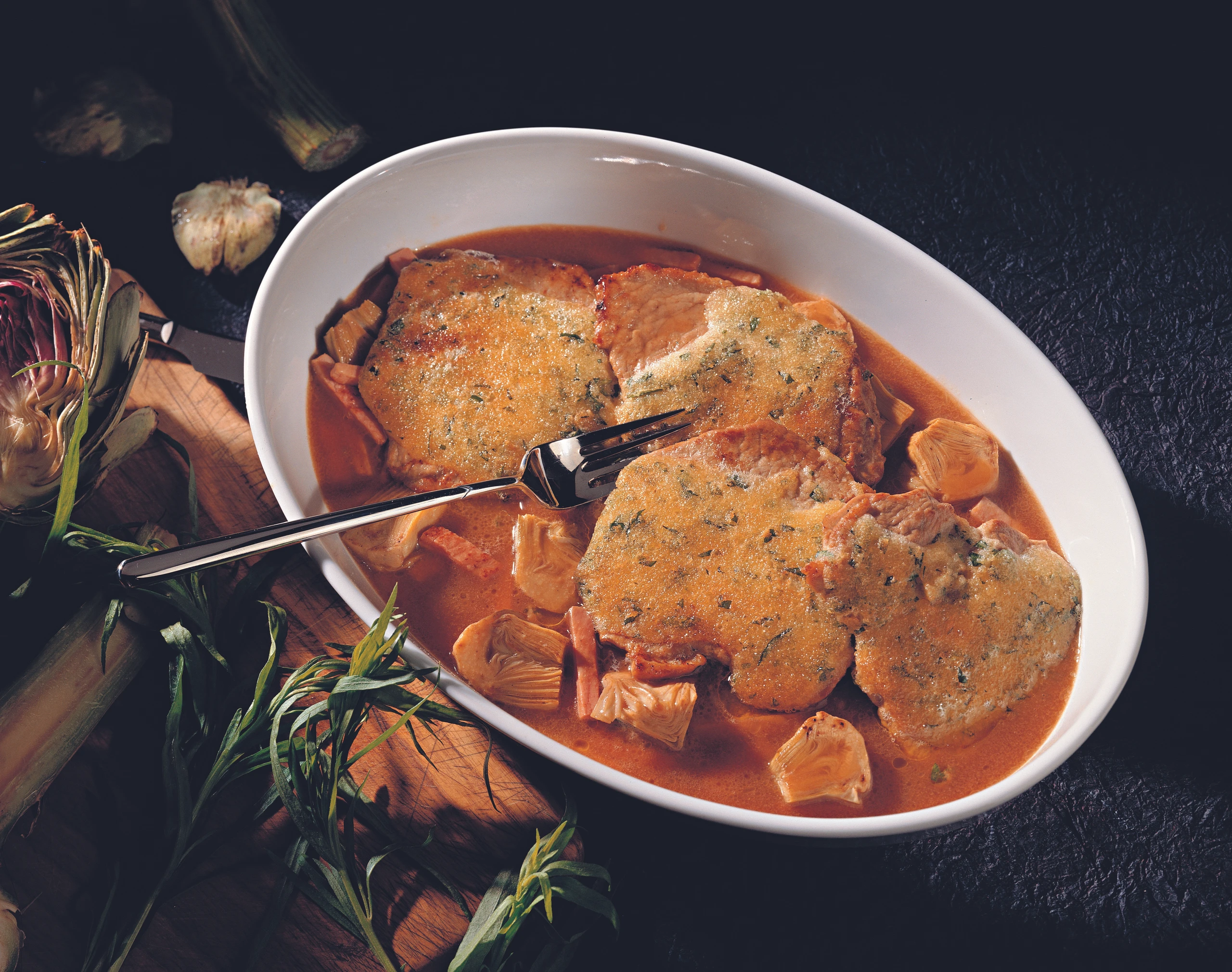 Kalbsschnitzel überbacken