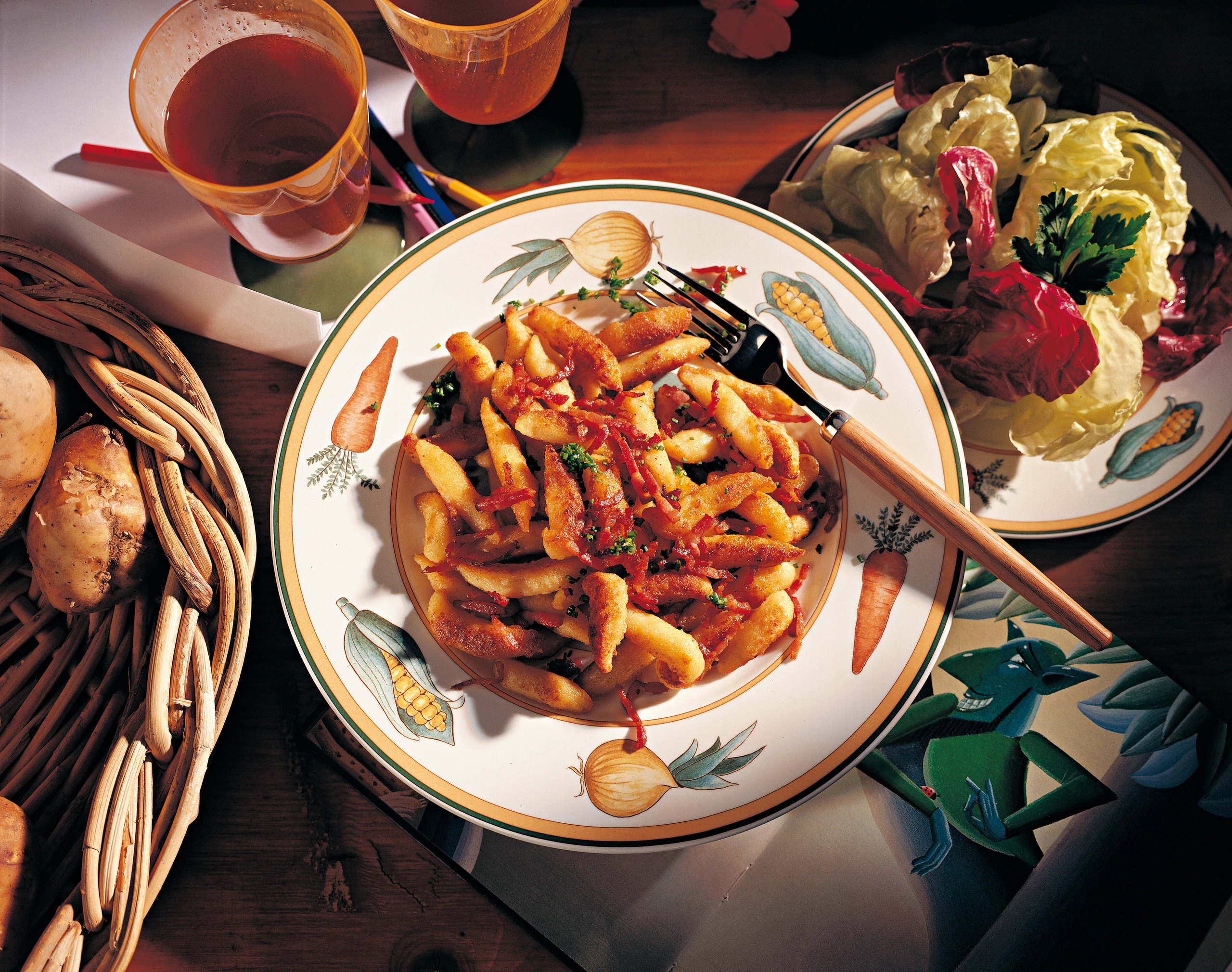 Gebratene Erdäpfelnudeln