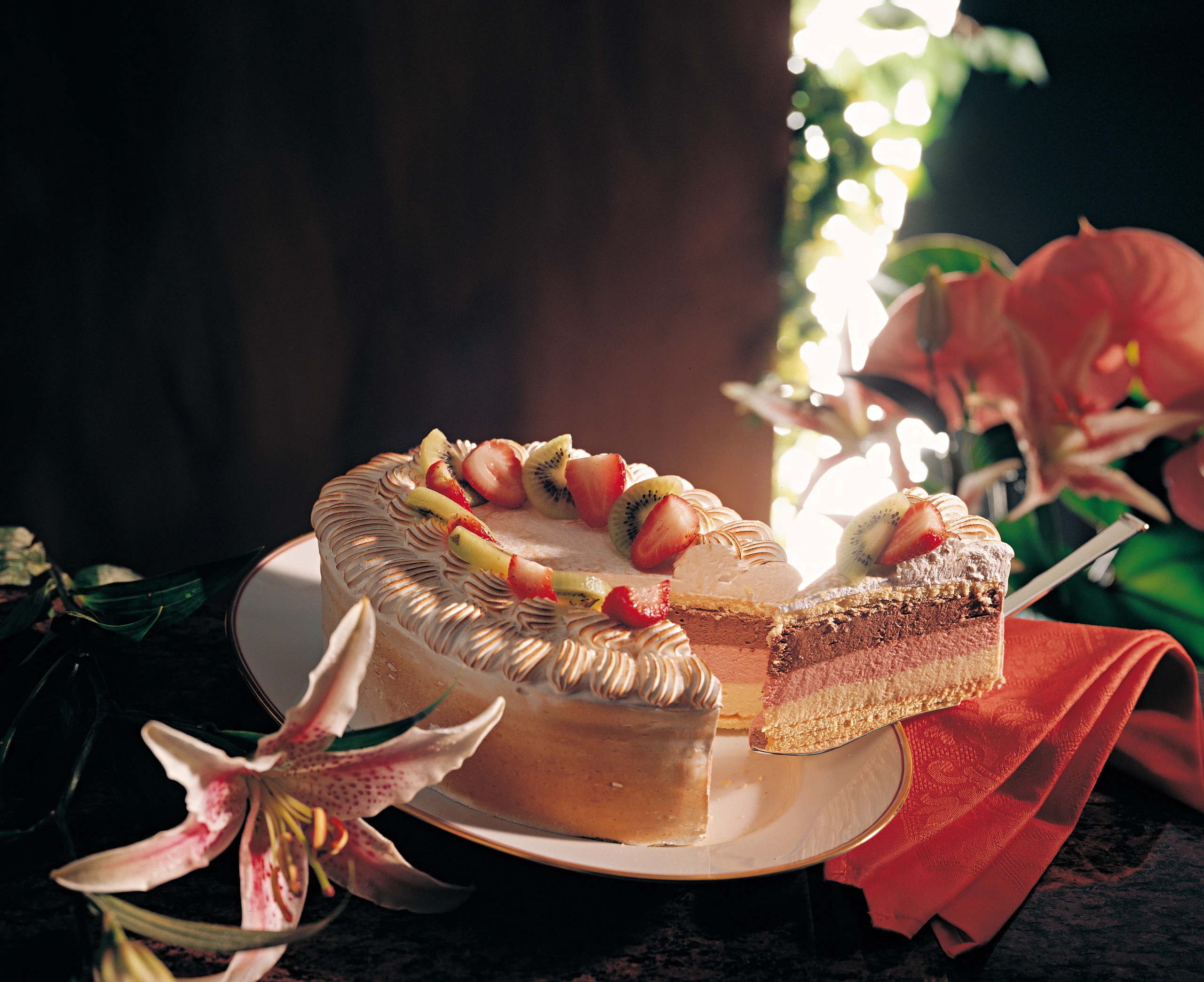 Eistorte "Omelette surprise"