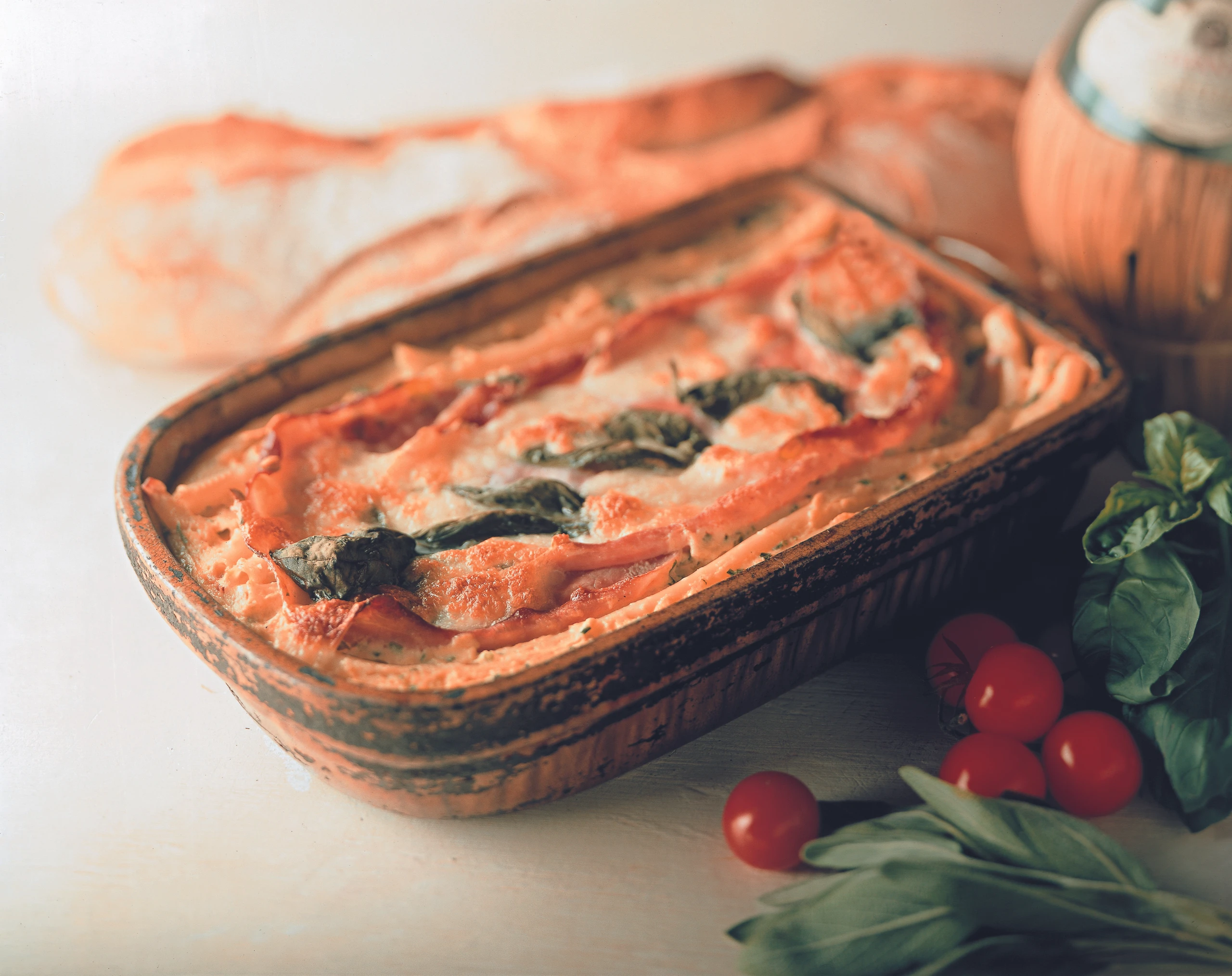 Makkaroniauflauf mit Schinken