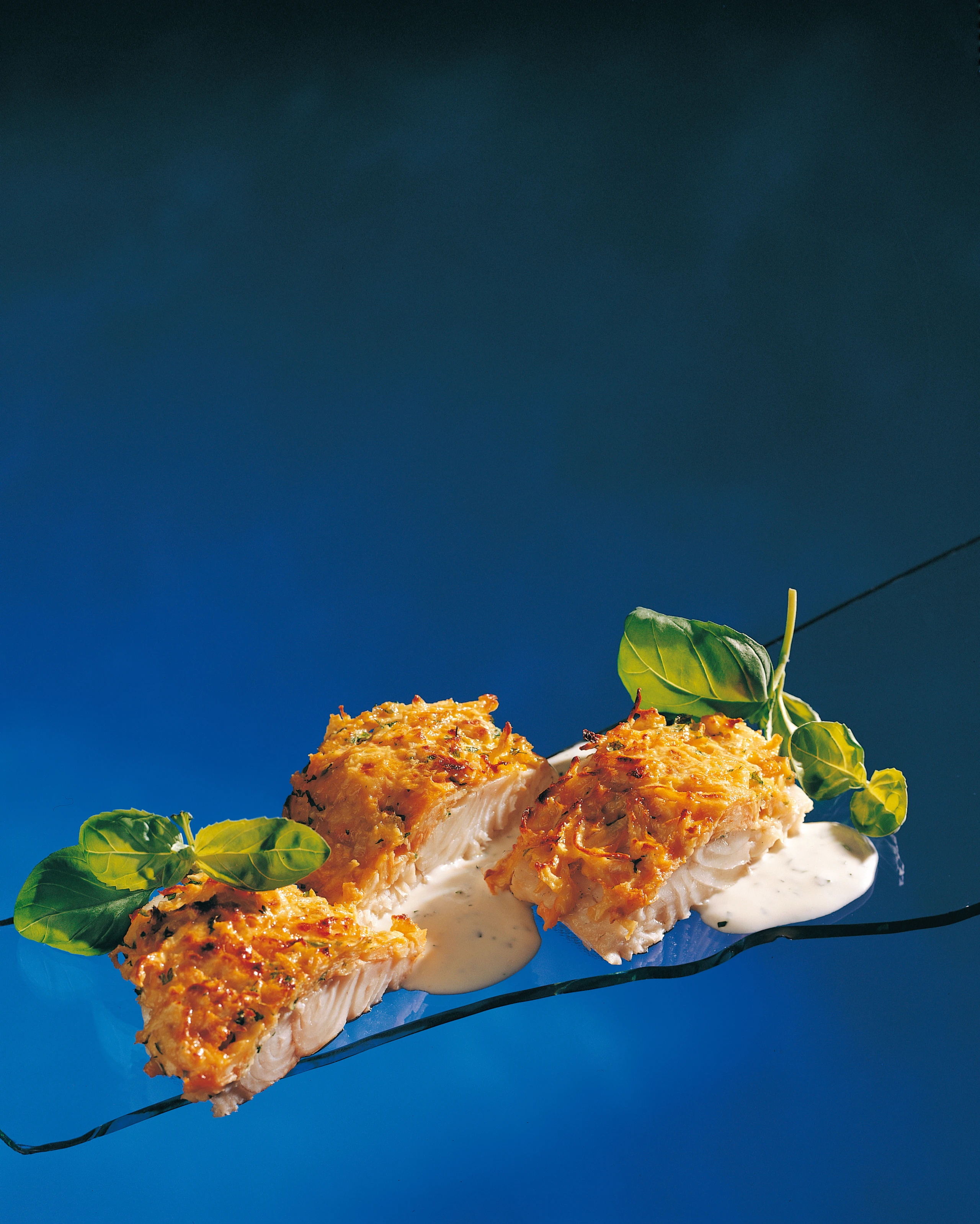 Zanderfilets mit Gemüse-Kruste