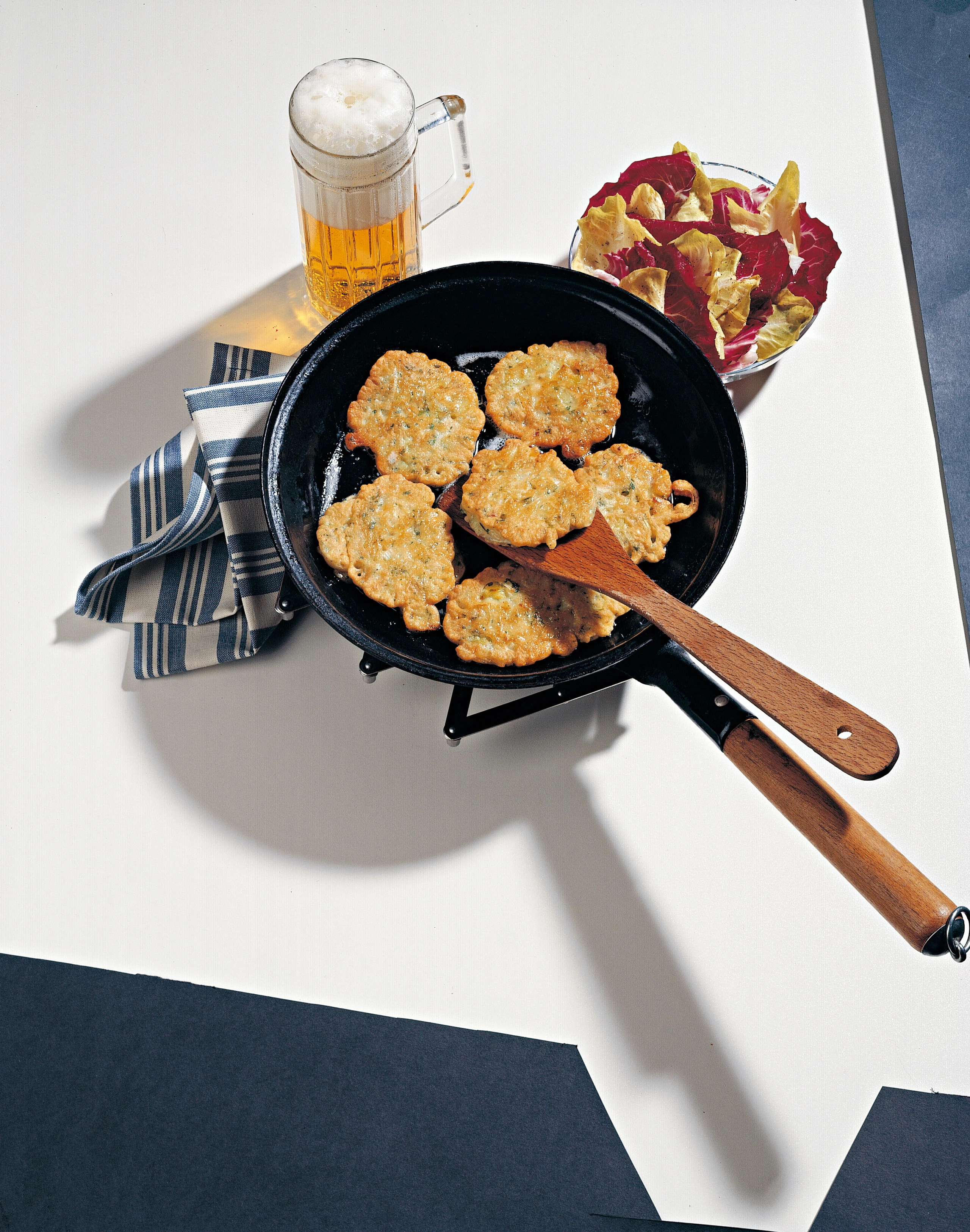 Lauch-Krapferln mit Dillsauce