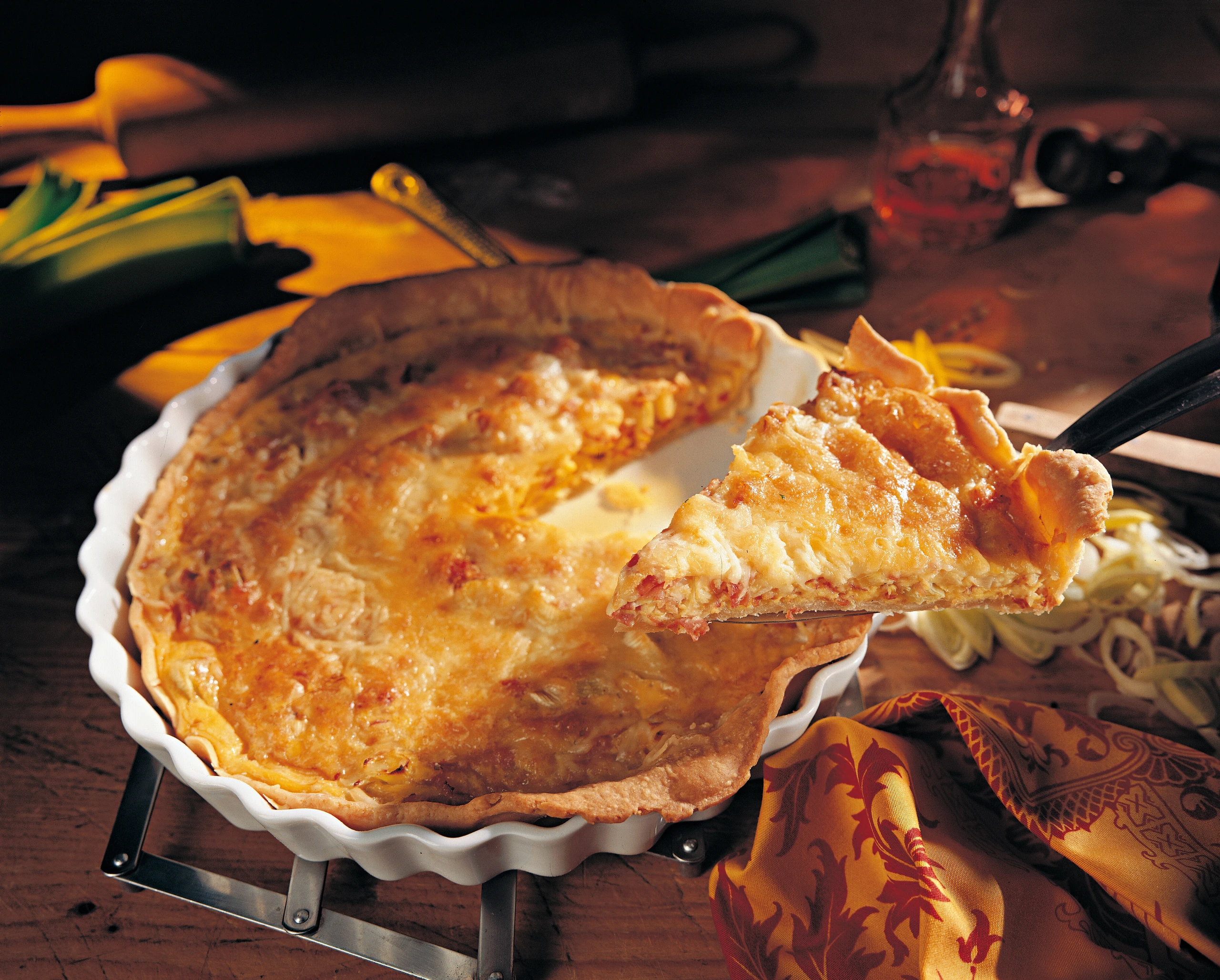 Schinken-Lauch-Kuchen