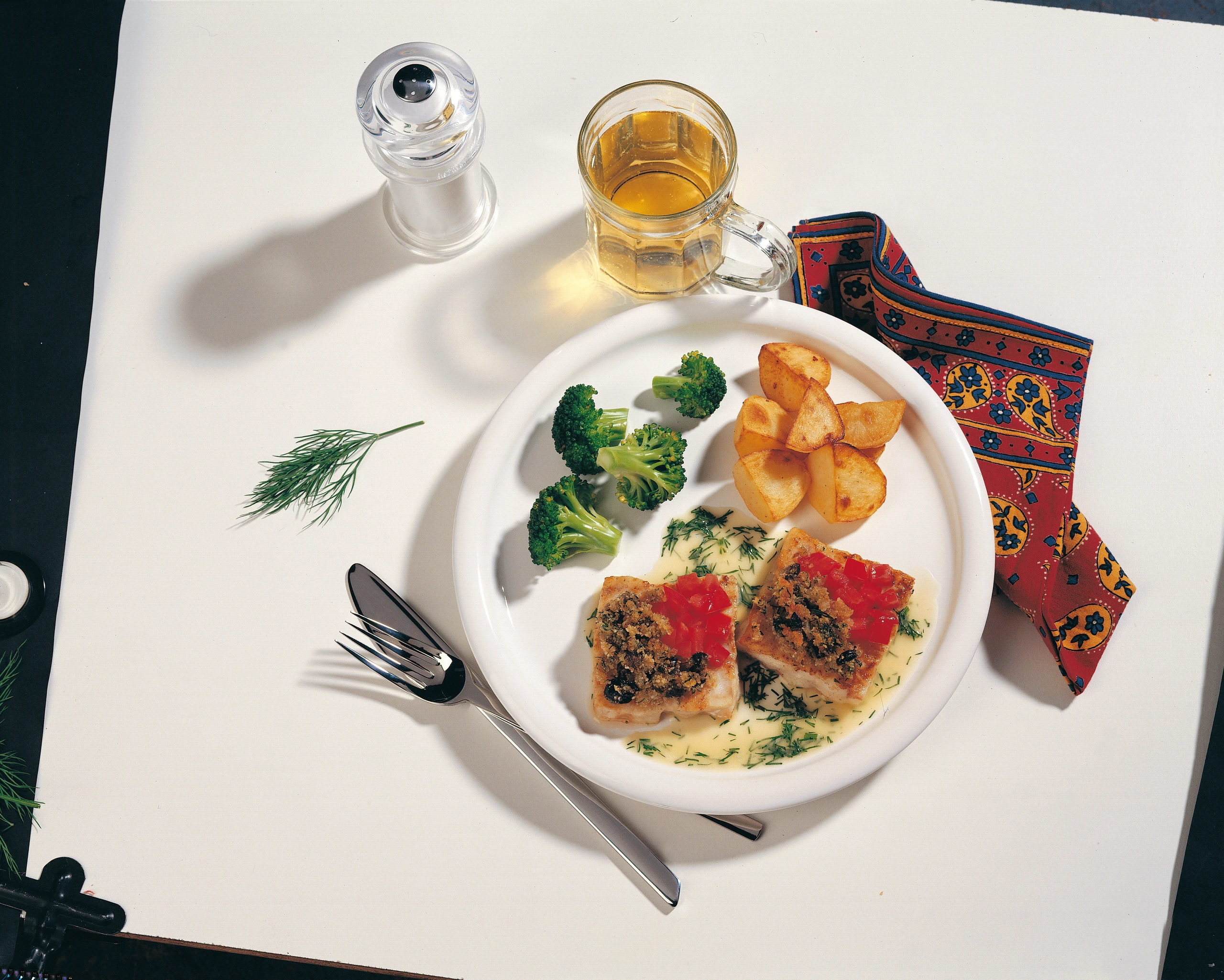 Mediterran überbackene Dorschfilets