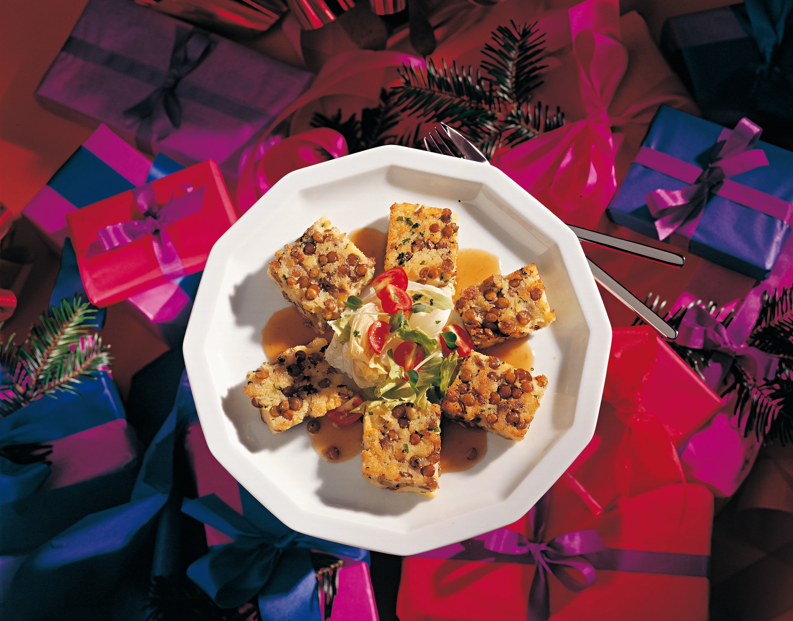 Gebackene Linsenschnitten