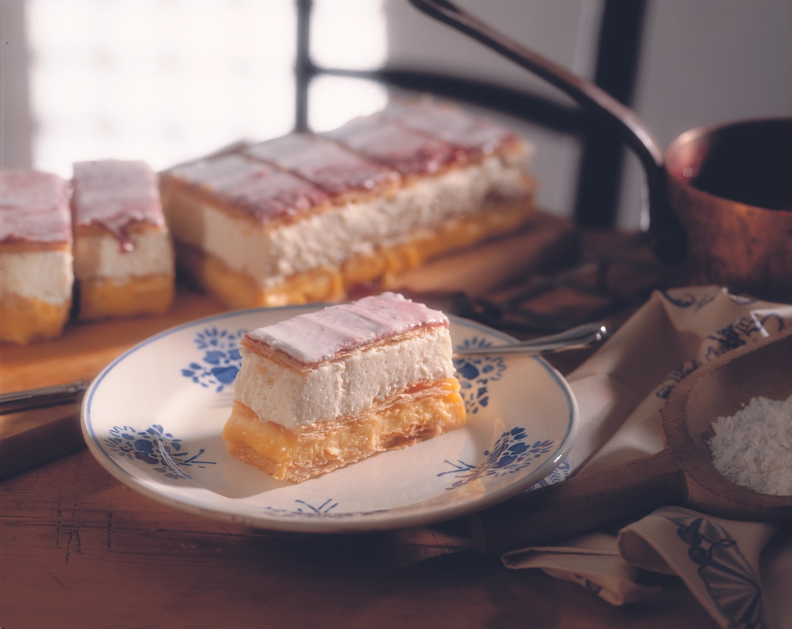 Cremeschnitten mit selbstgemachtem Blätterteig