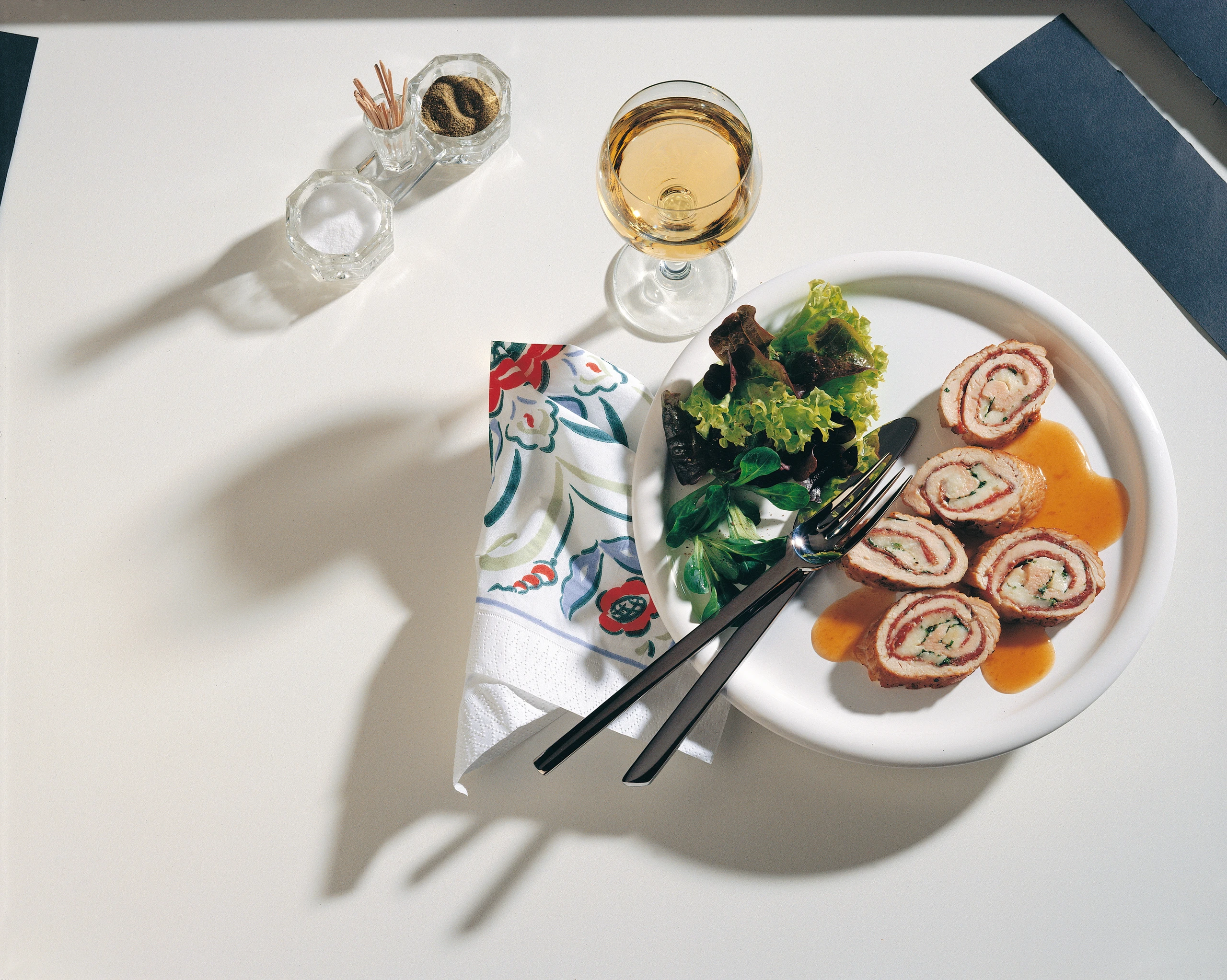 Gebratene Truthahn-Röllchen