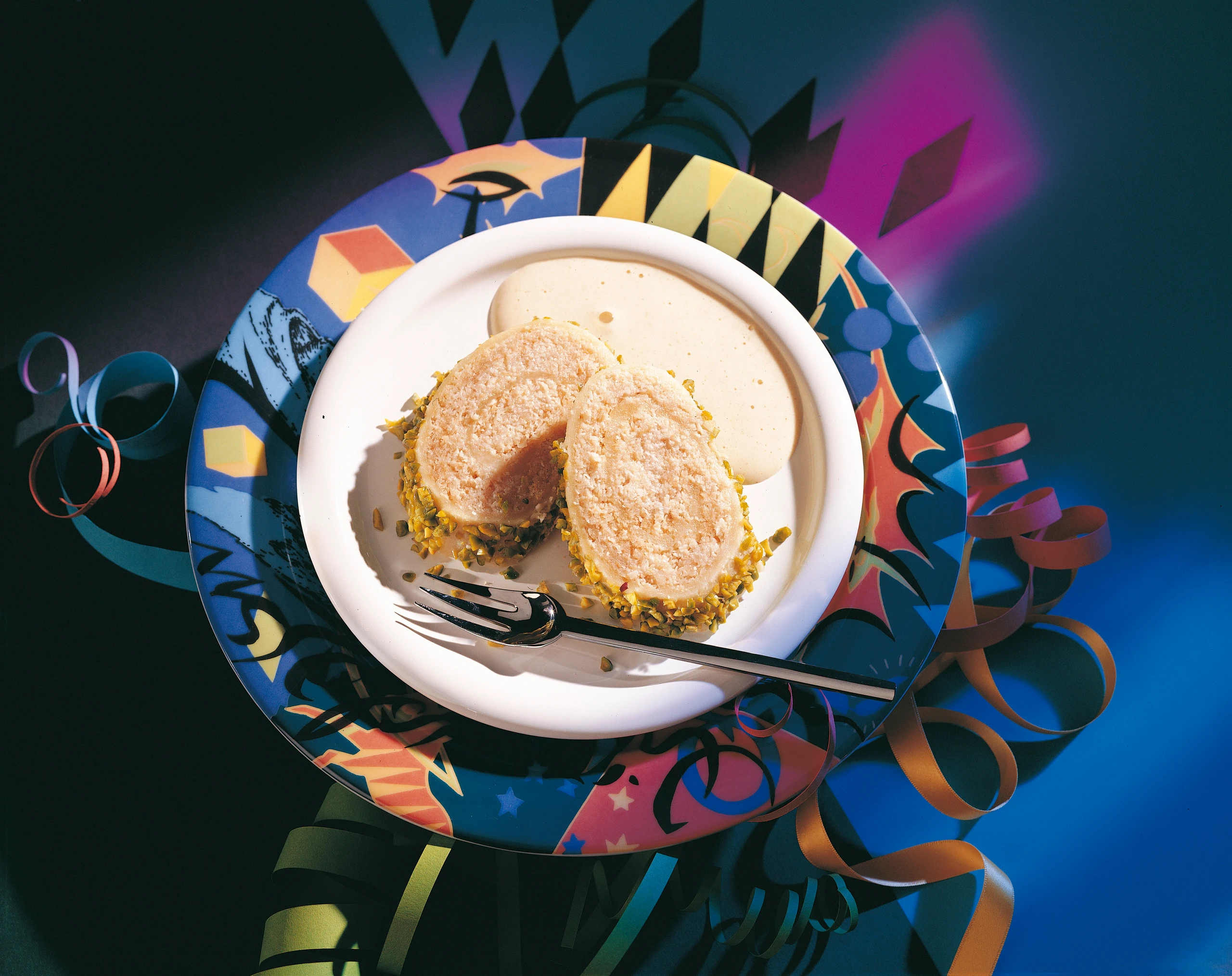 Mandelroulade mit Pistazien