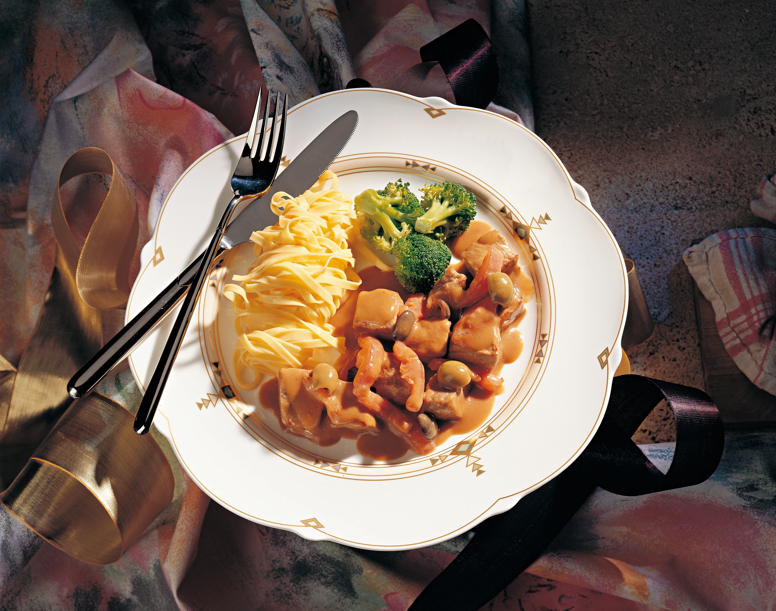 Kalbsgeschnetzeltes mit Oliven