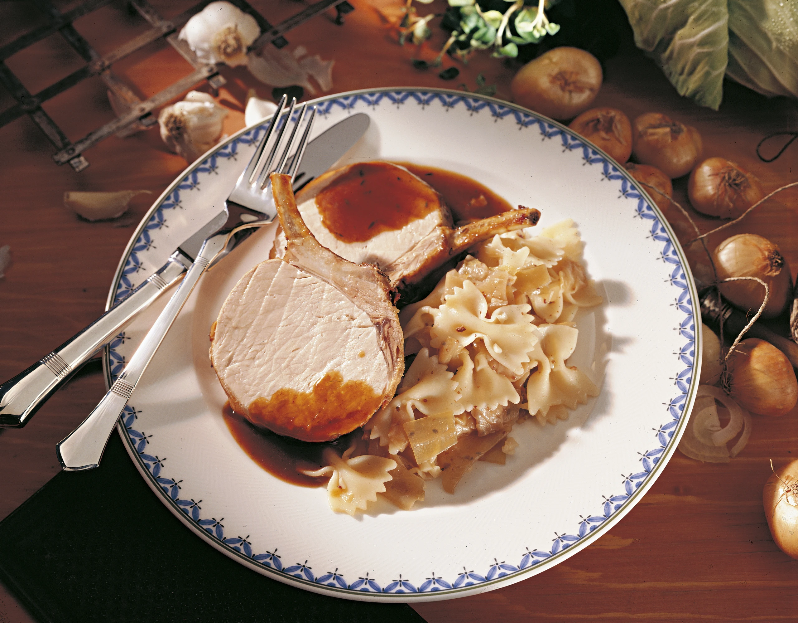 Gebratenes Schweinskarree