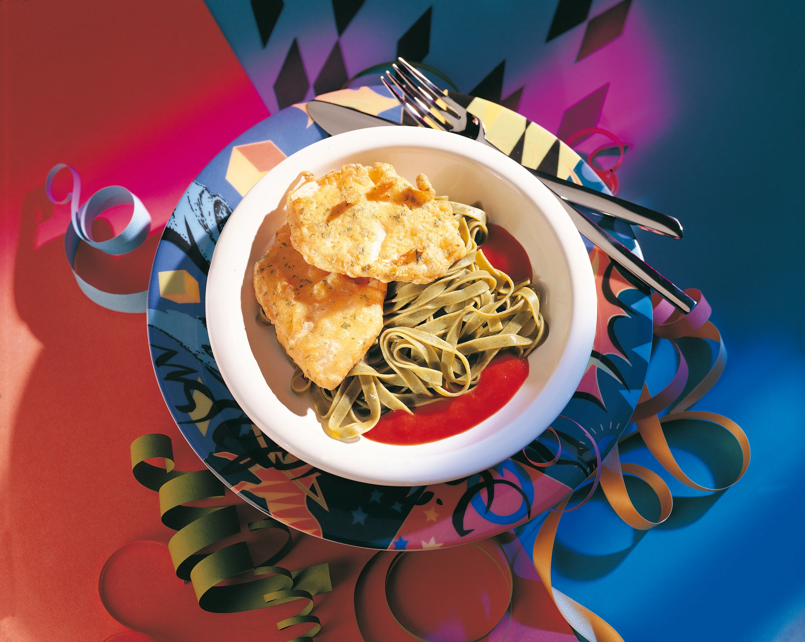 Vegetarische Piccata milanese vom Sellerie