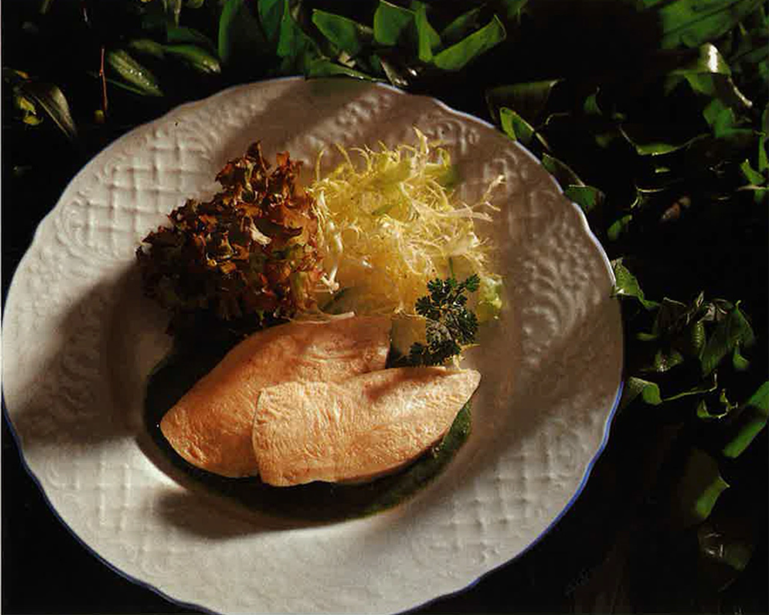 Hühnerbrust auf Bärlauchsauce