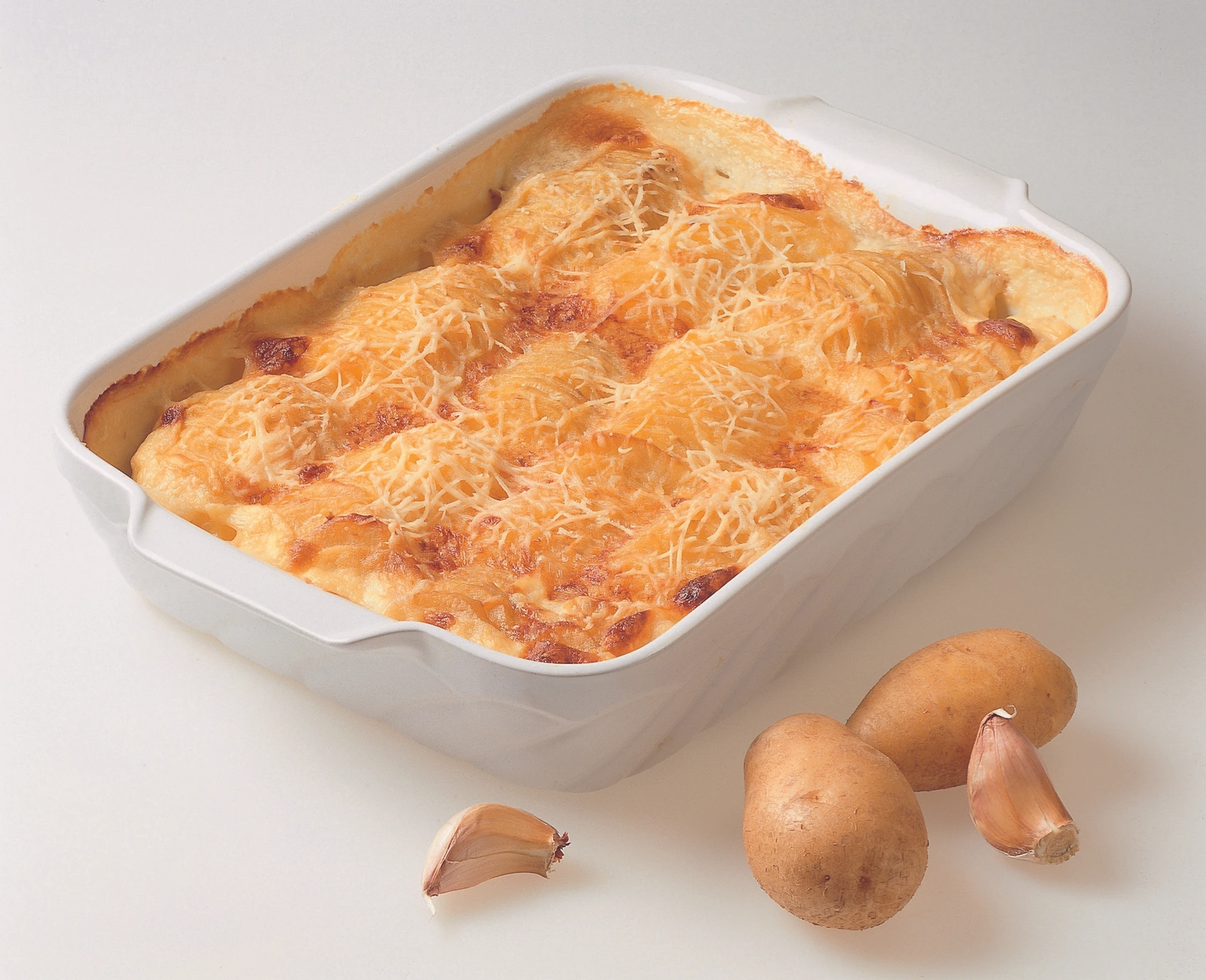 Klassische gratinierte Erdäpfel
