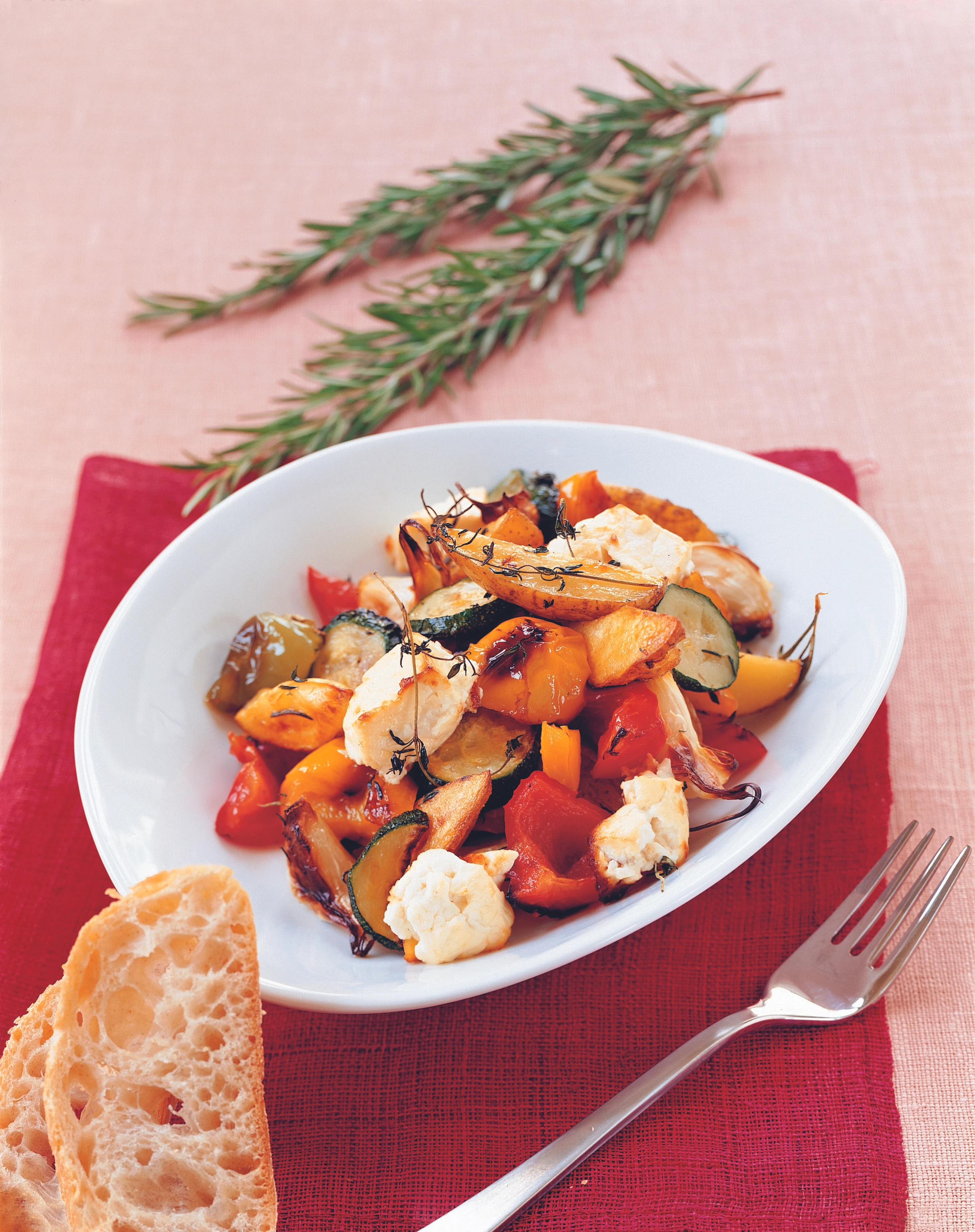 Ofengemüse mit Schafkäse