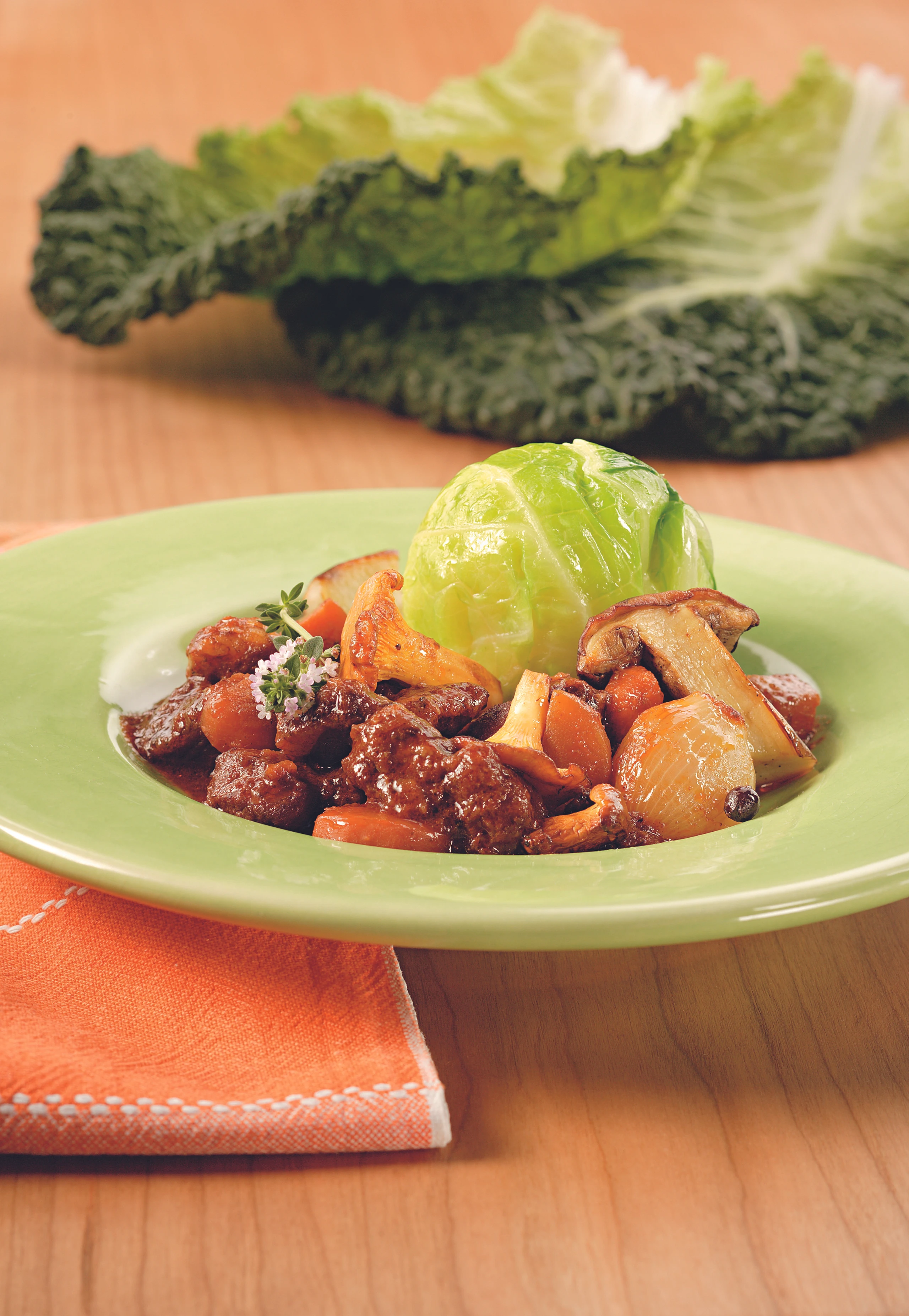 Wildschweinragout mit Pilzen